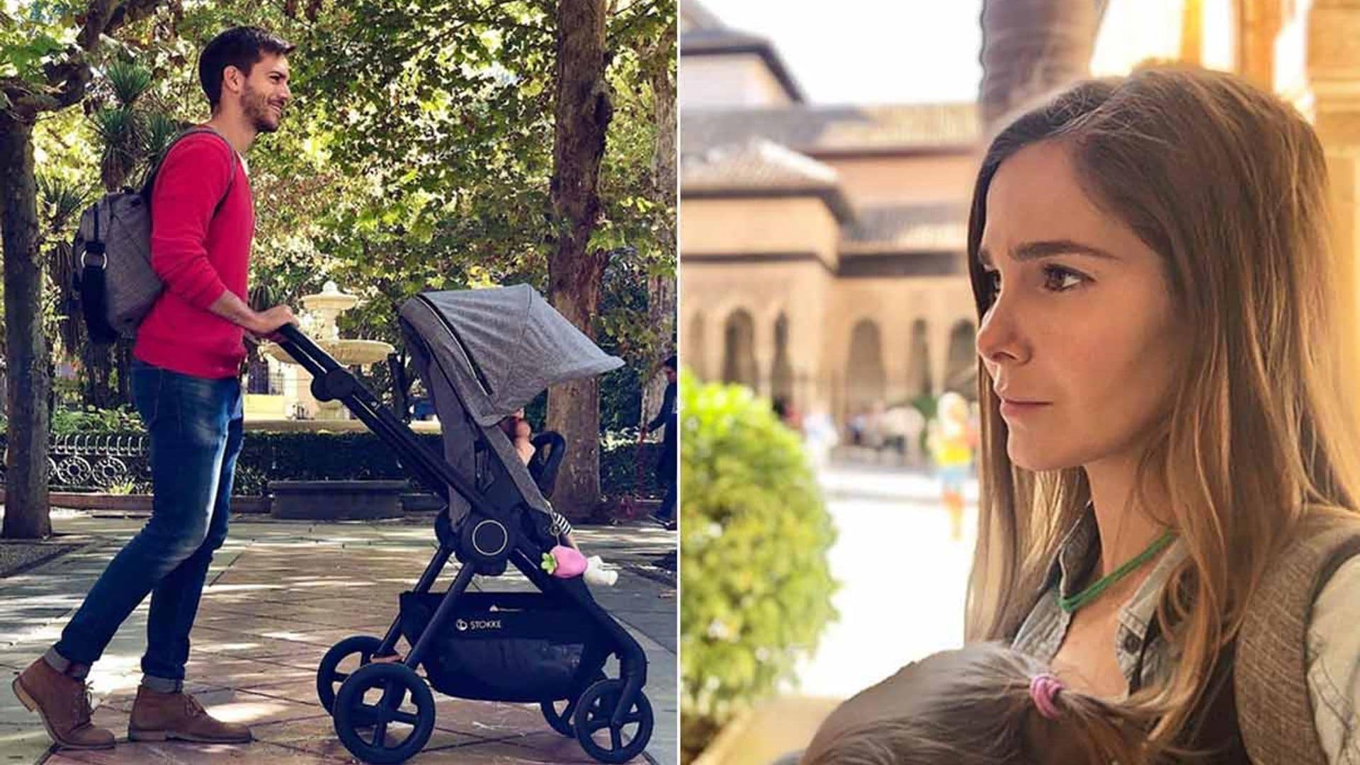 En carrito o mochila, Natalia Sánchez y Marc Clotet descubren Granada con Lía