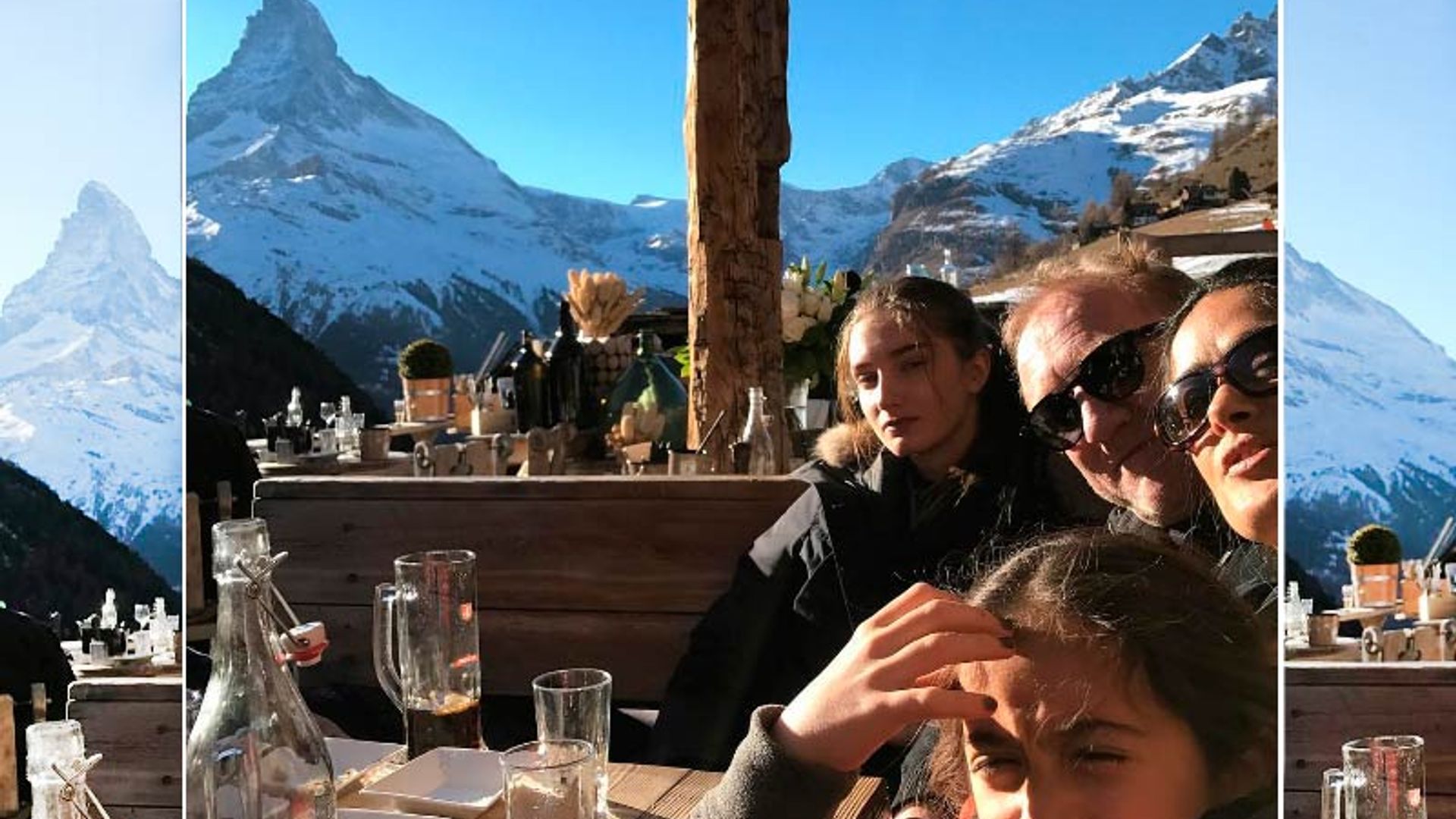 Los Pinault Hayek cierran el año en los Alpes Suizos con mucho glamour