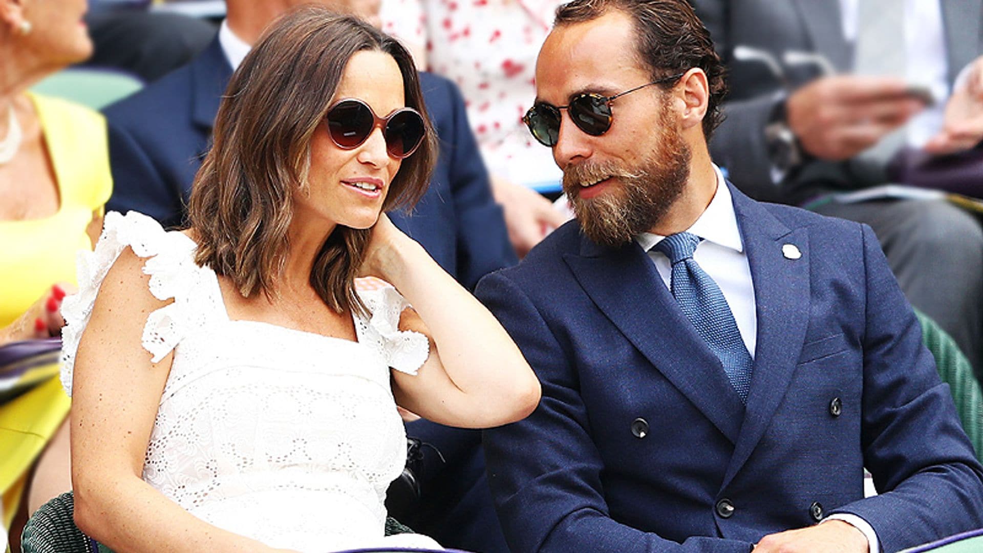 Pippa Middleton presume de embarazo en Wimbledon junto a su hermano