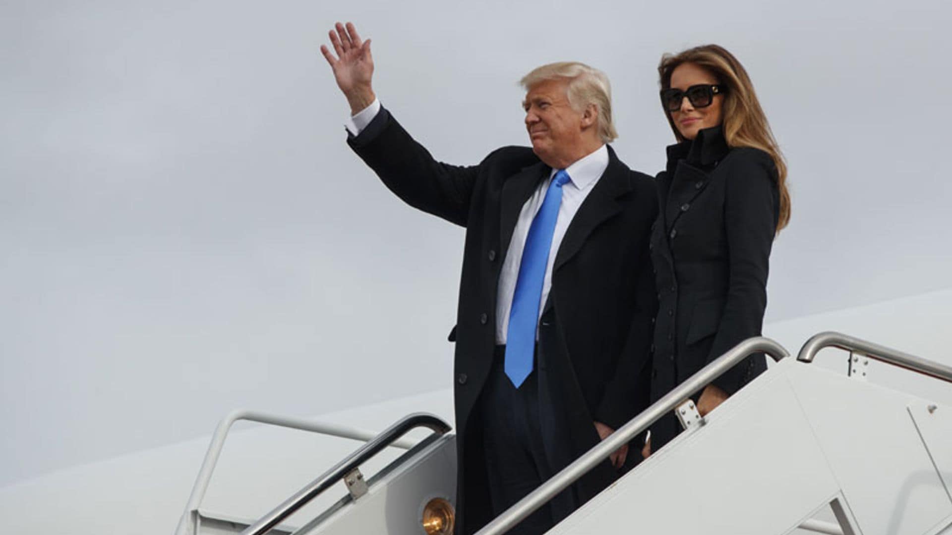 La familia Trump aterriza en Washington