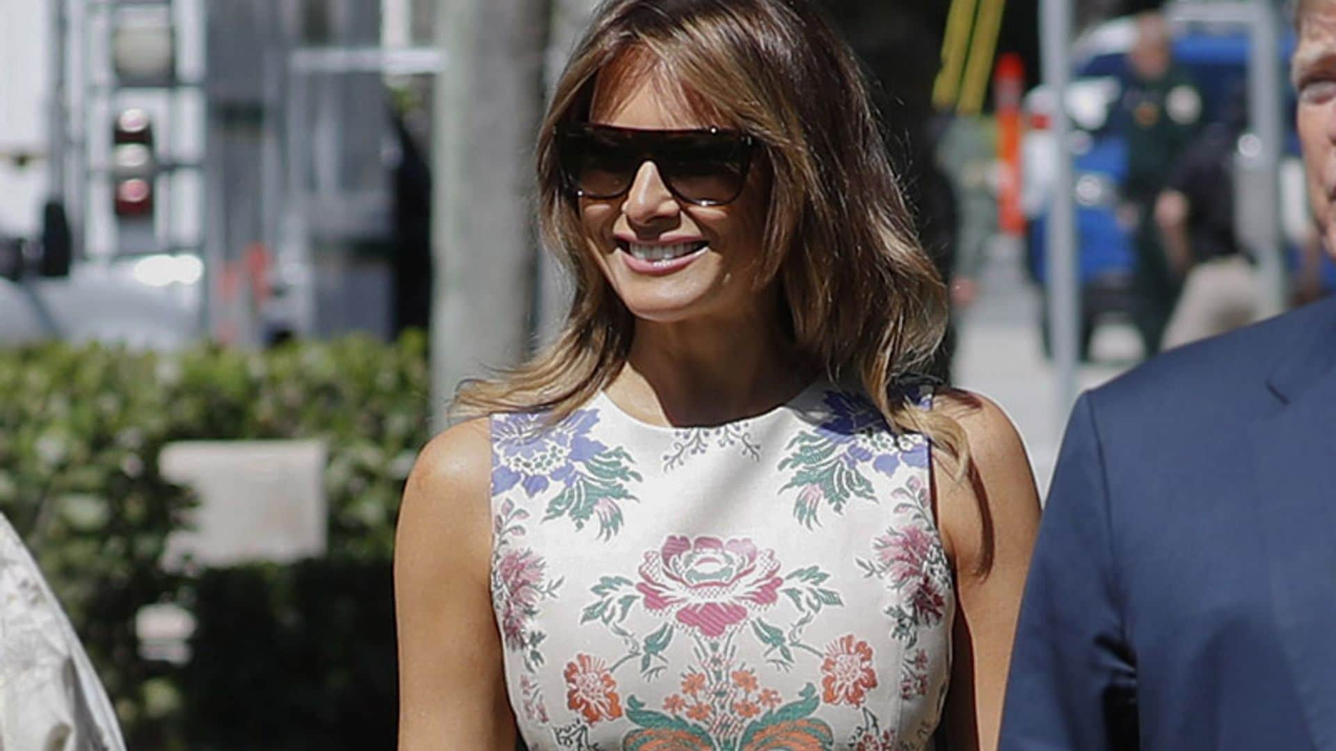 Melania Trump se fija en la reina Letizia y triunfa con su último look primaveral