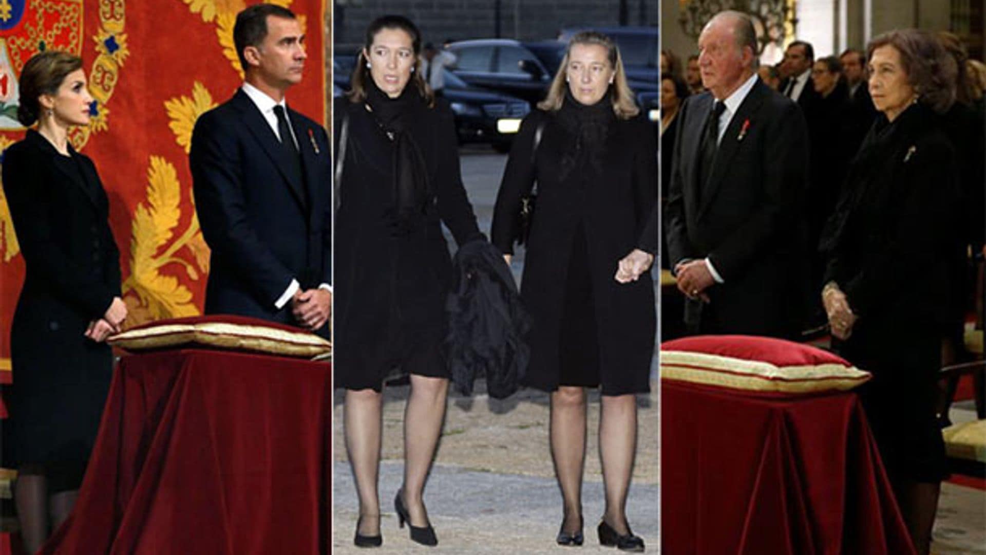 Los cuatro Reyes acuden al funeral de don Carlos de Borbón-Dos Sicilias, último infante de España