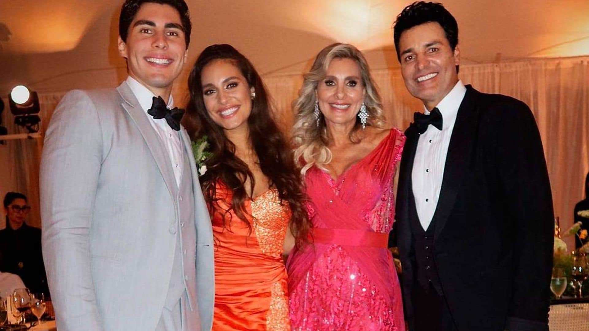 Chayanne, el otro gran protagonista en la boda de Lele Pons junto a su esposa e hijos