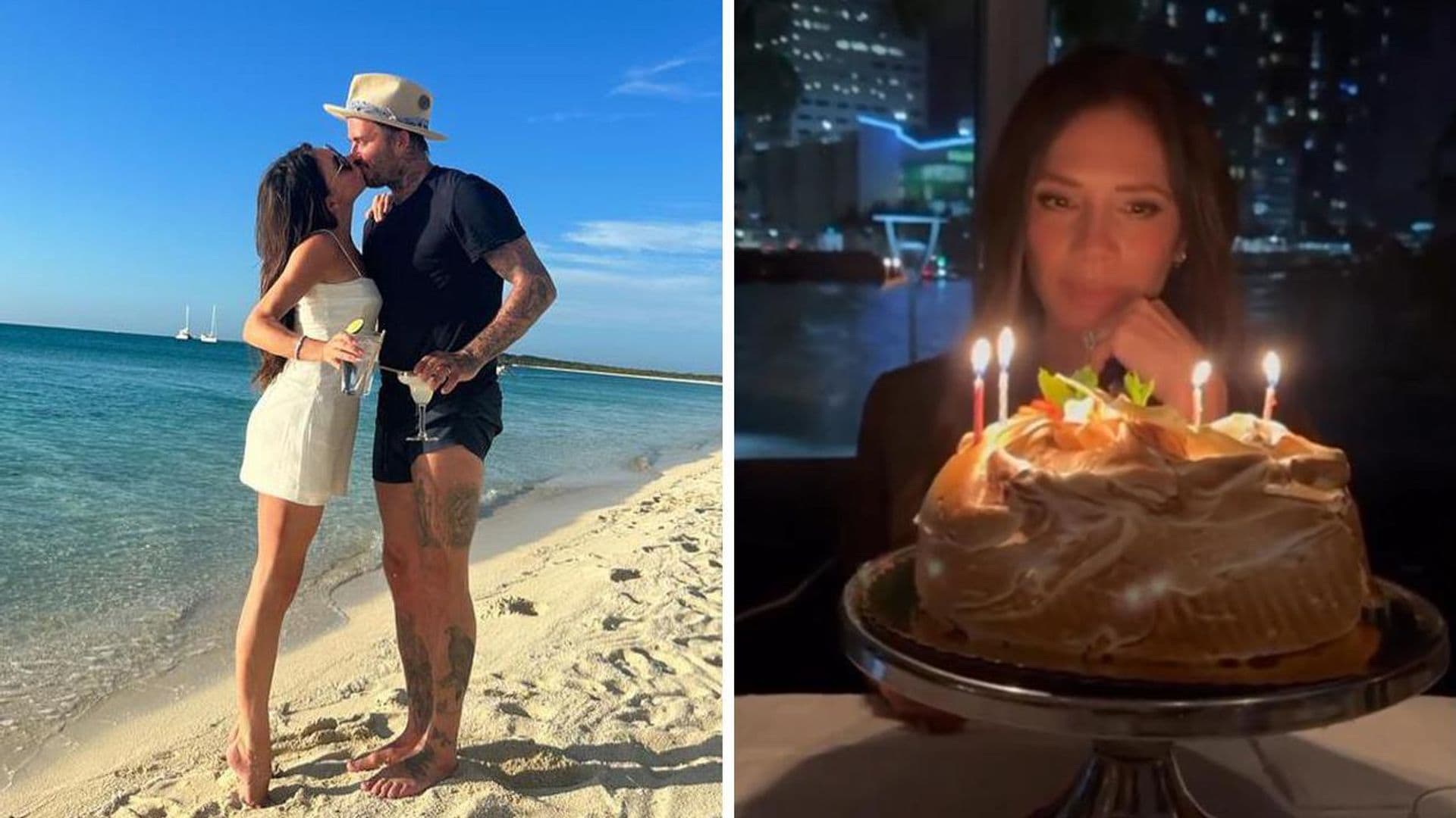 David Beckham celebra los 49 años de Victoria Beckham en la playa: ‘Te amamos’