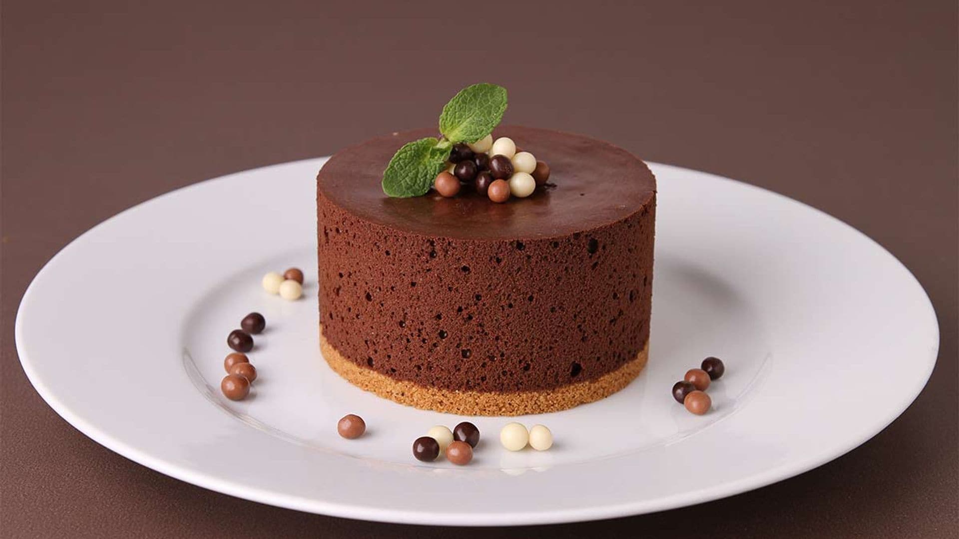 Tarta de mousse de chocolate