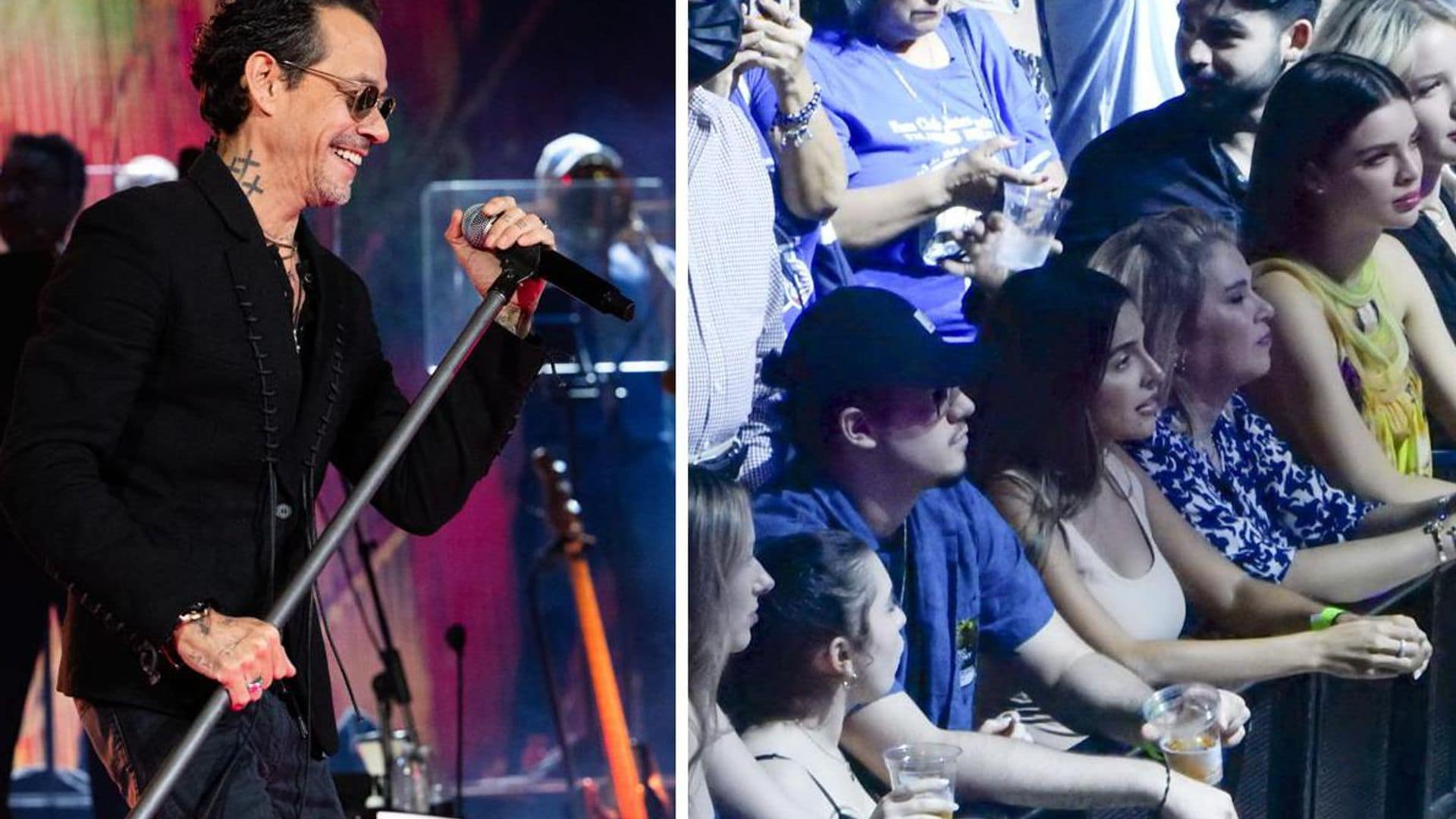 Los hijos de Marc Anthony con Dayanara Torres disfrutan de su concierto en Puerto Rico con sus novias