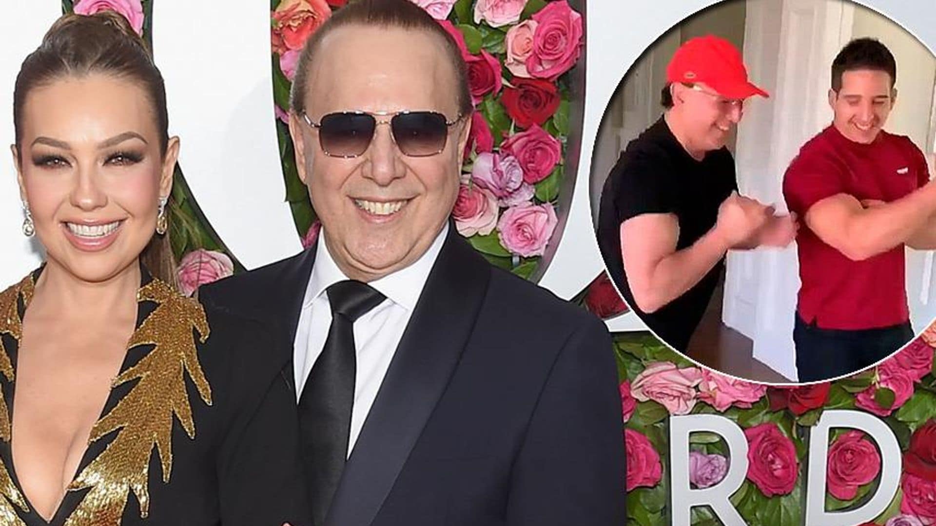 Tommy Mottola se pone en forma ¡y Thalía es la más emocionada por sus bíceps!