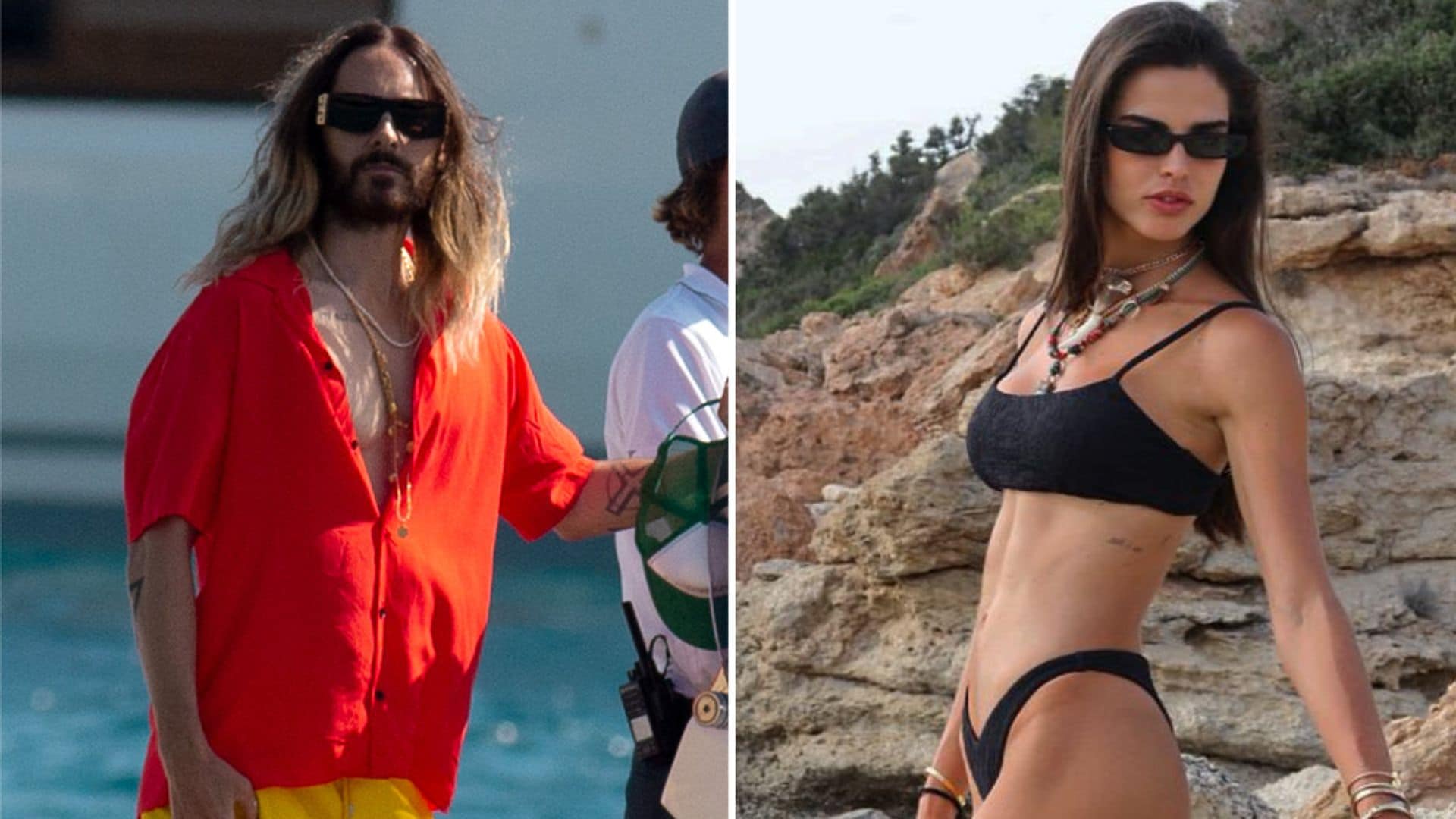 Jared Leto, días de relax en Ibiza junto a la escultural modelo Carol Mendes