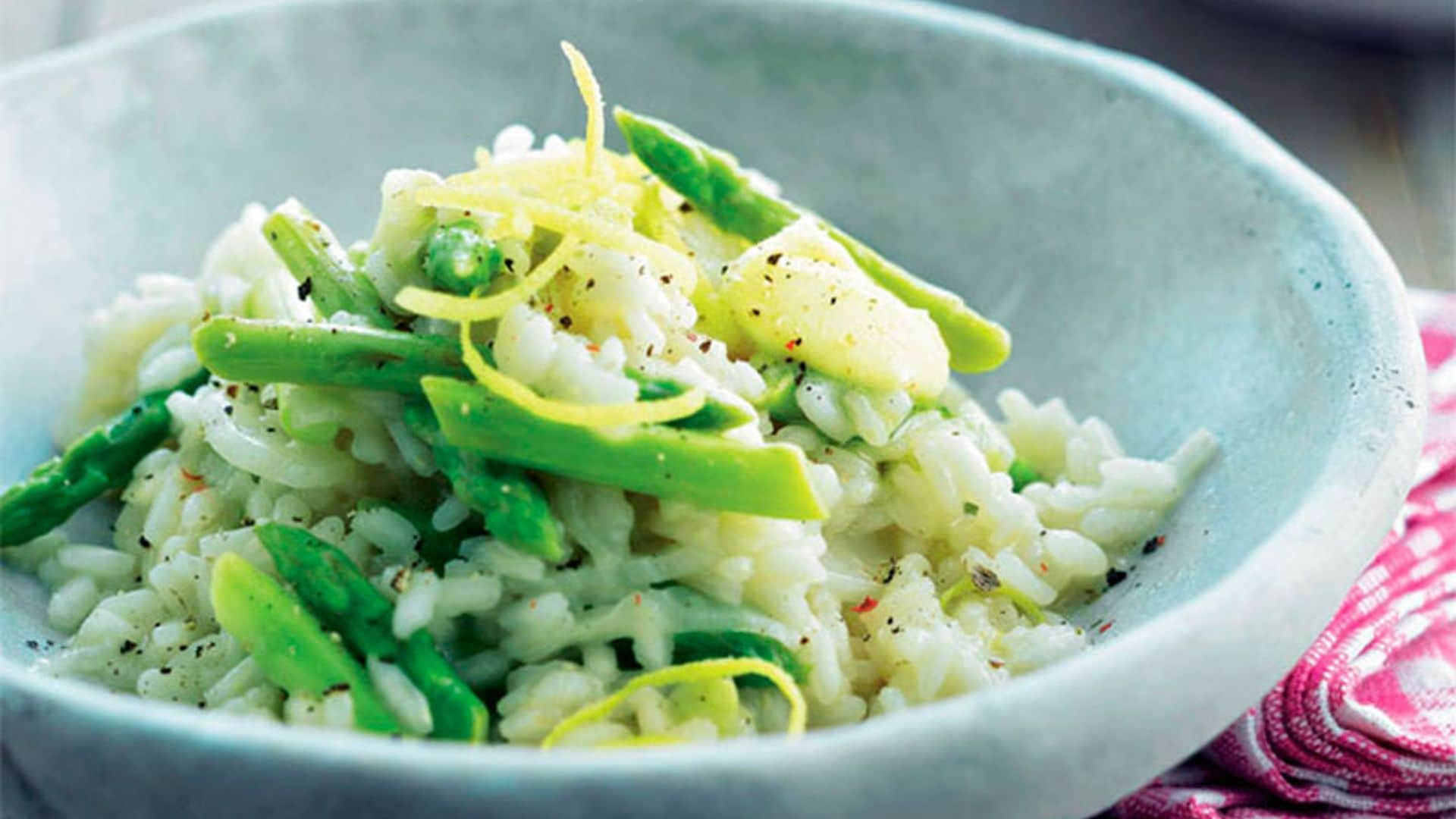 'Risotto' de espárragos con limón