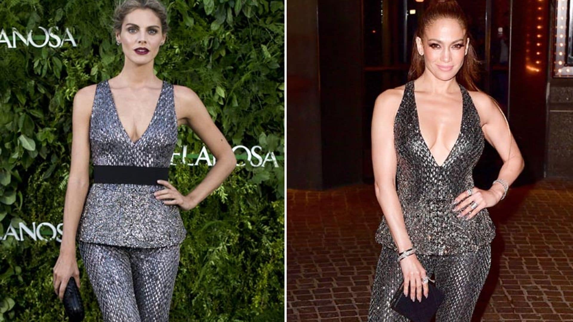 ¿Quién lo lleva mejor? Amaia Salamanca y Jennifer Lopez, dos 'celebrities' y un look