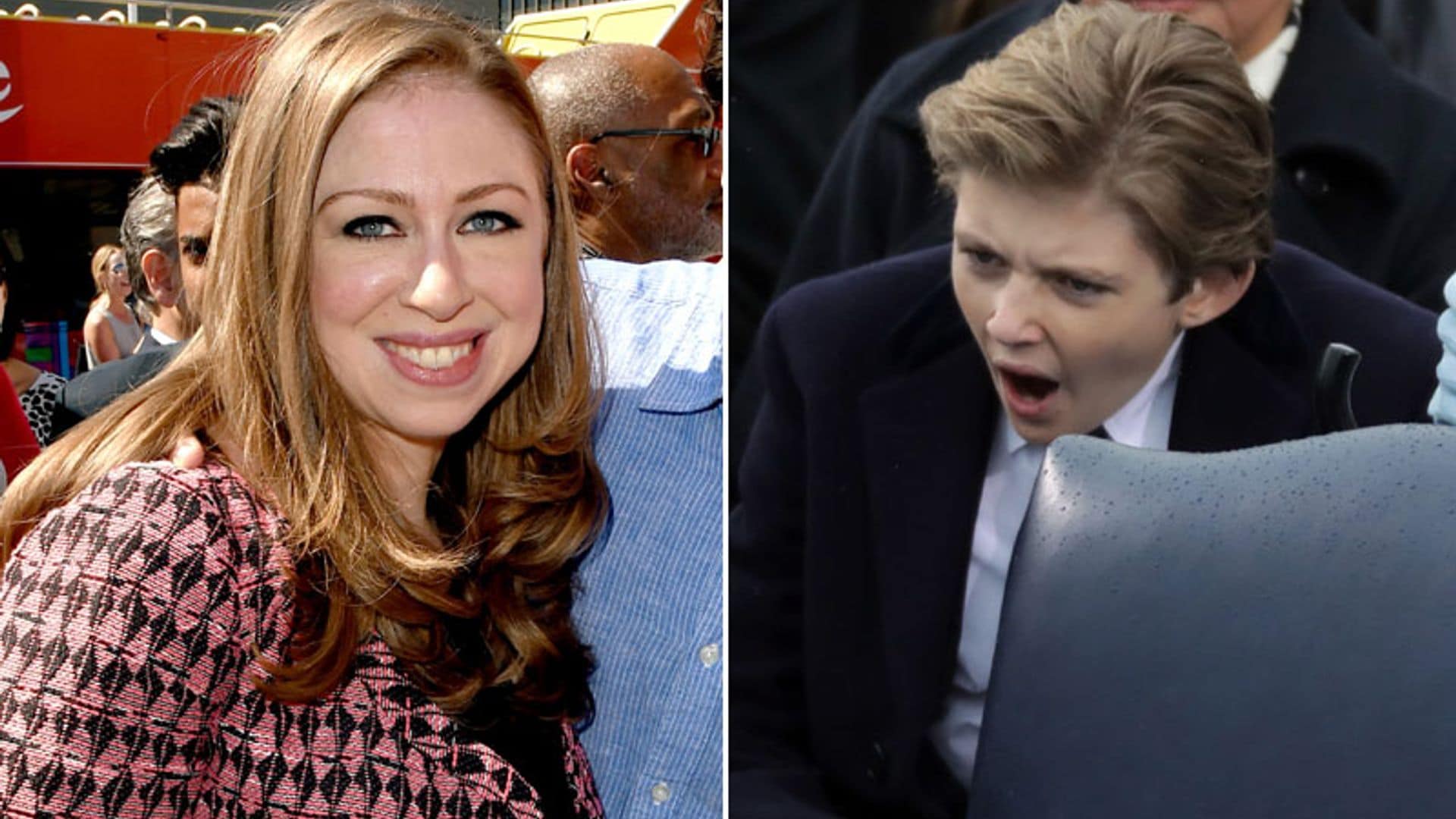 La opinión de Chelsea Clinton sobre la comentada actitud de Barron Trump en la investidura de su padre