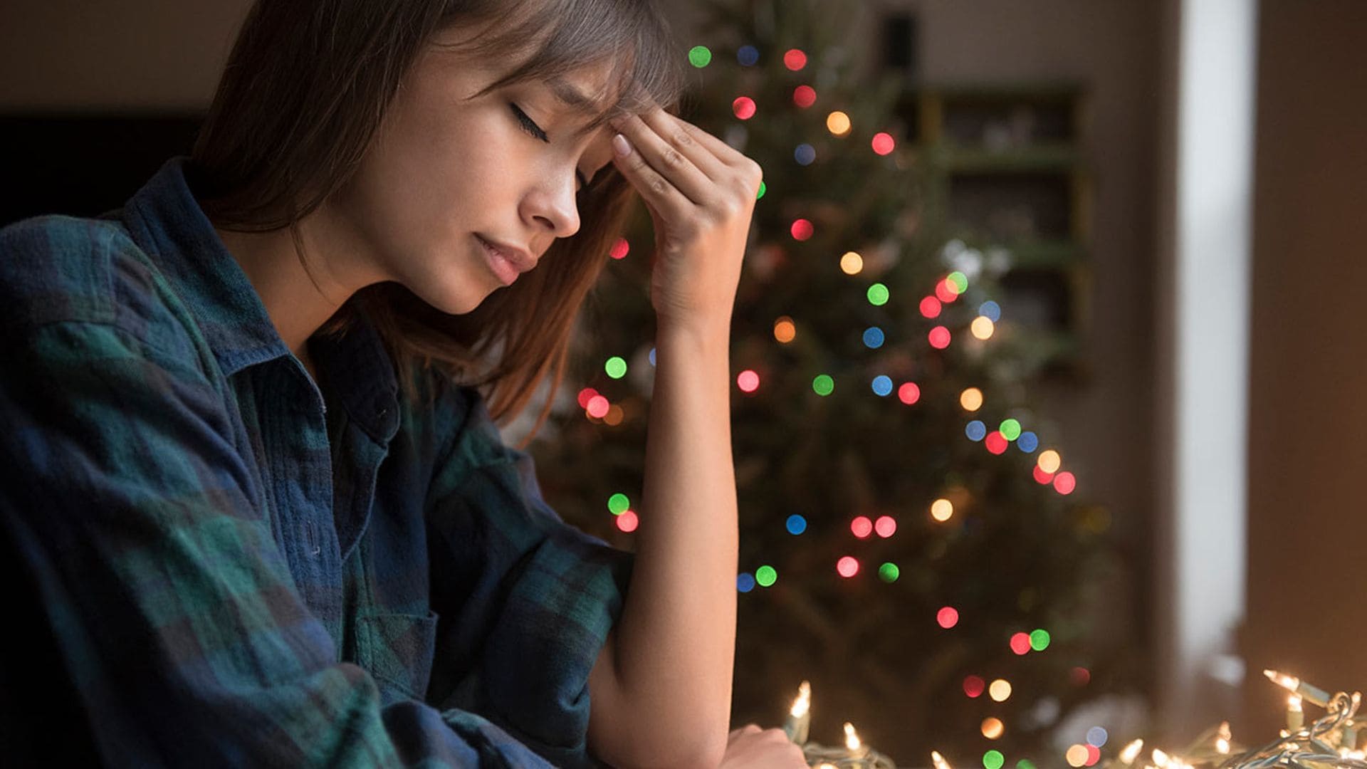 mujer estres navidad