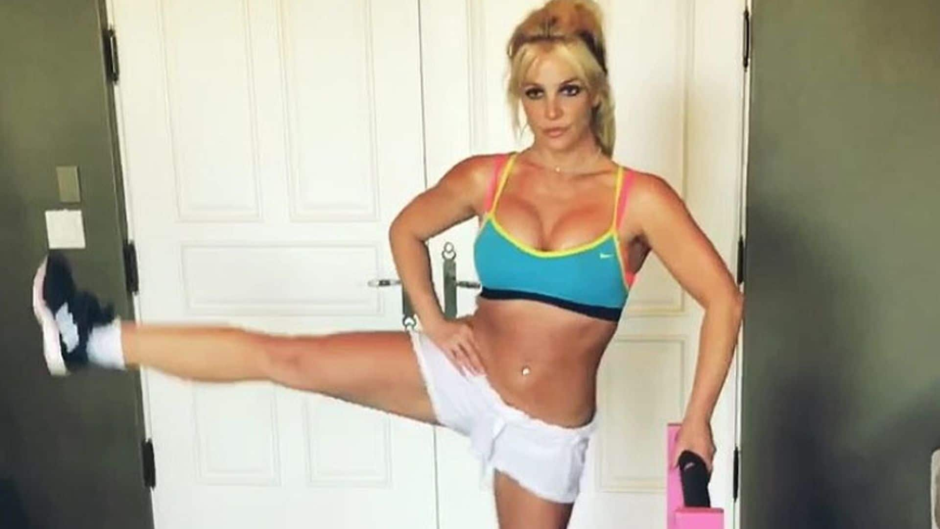 Así se pone en forma Britney Spears a ritmo de J Balvin