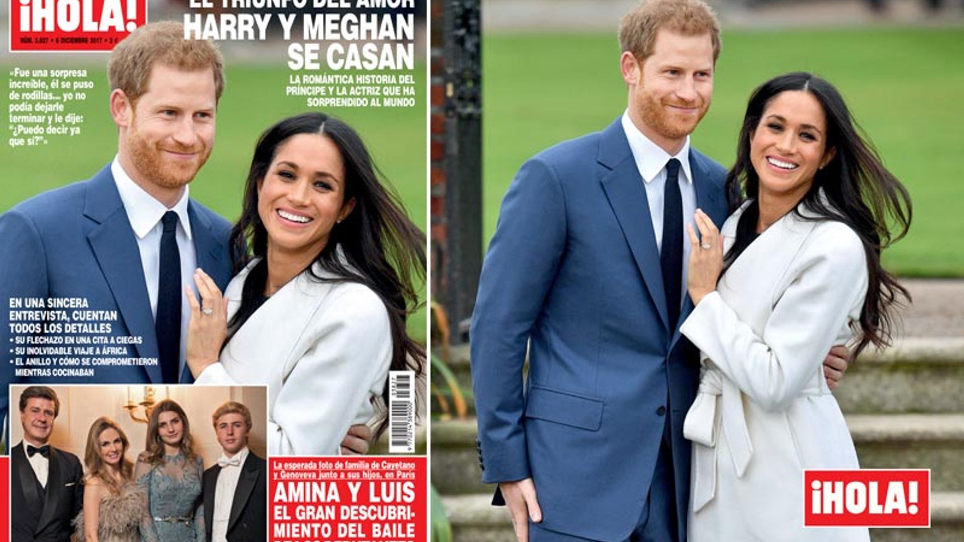 En ¡HOLA!, Harry y Meghan se casan