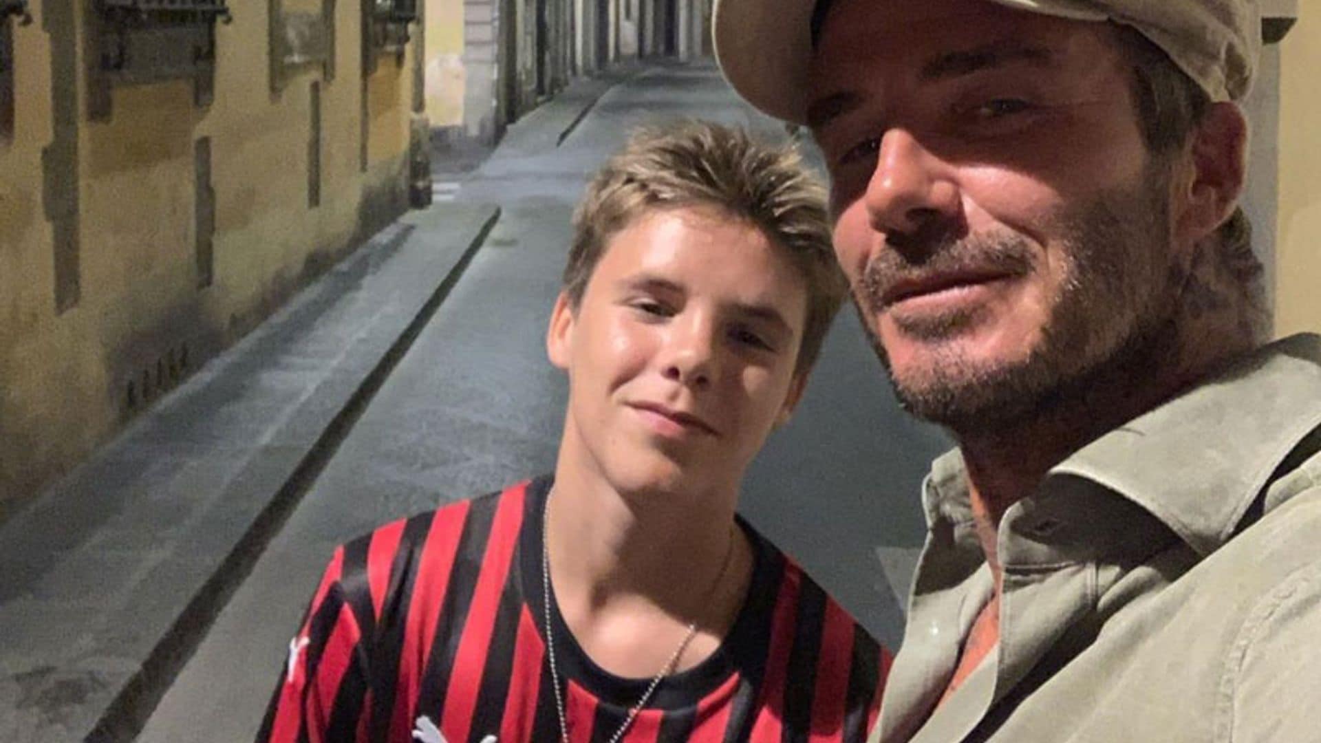 Cruz Beckham es apodado por su padre como 'Mr. Abdominales' (y no le falta razón)