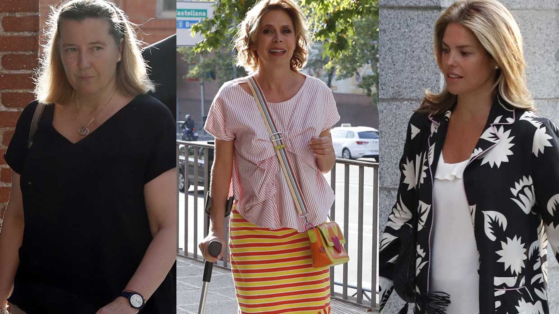 Cristina de Borbón-Dos Sicilias y Ágatha Ruiz de la Prada dan su último adiós a Pilar Sartorius Álvarez