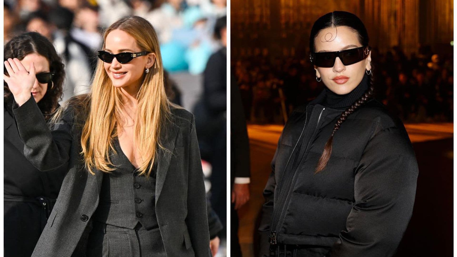 Jennifer Lawrence y Rosalía en el ‘front row’ de Dior durante la Semana de la Moda en París