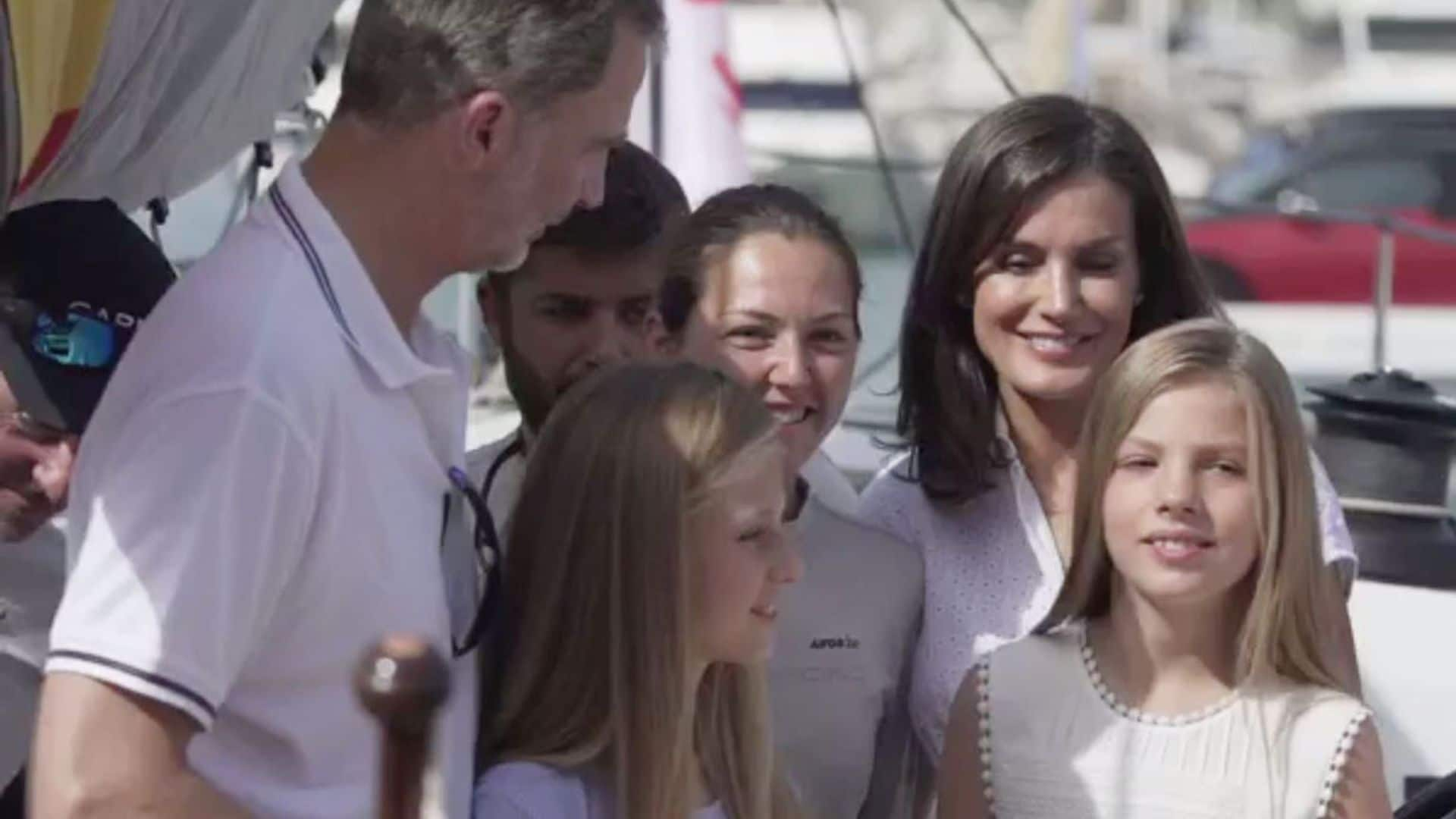 El significativo gesto de la reina Letizia con la única regatista a bordo del ‘Aifos 500'