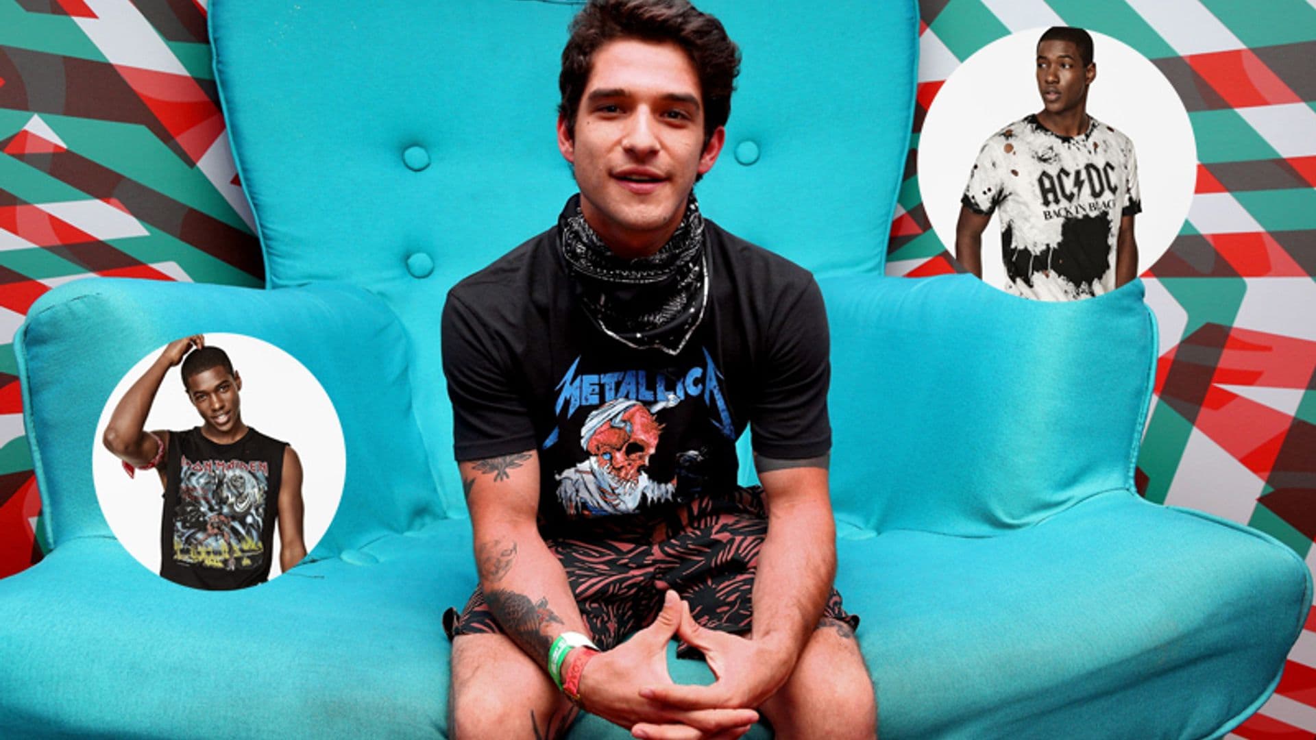 Súmate a la moda 'rock-band' como Tyler Posey con estas camisetas de Zara