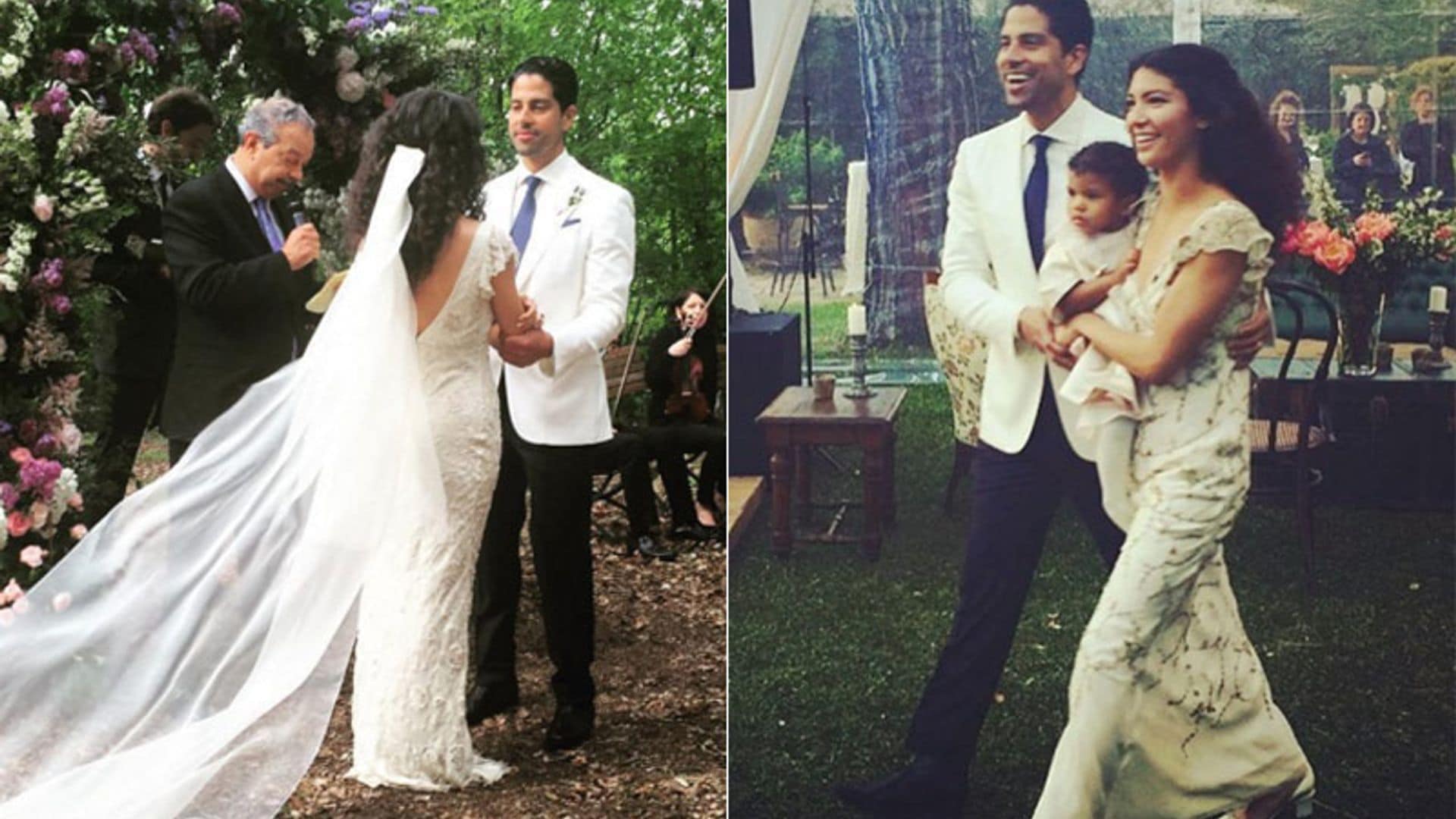 La romántica boda de Adam Rodriguez, protagonista de 'CSI: Miami'