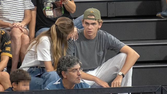 Olympia Beracasa y Miguel Urdangarin en el partido de Pablo Urdangarin a 07 de Septiembre en Granollers (España)