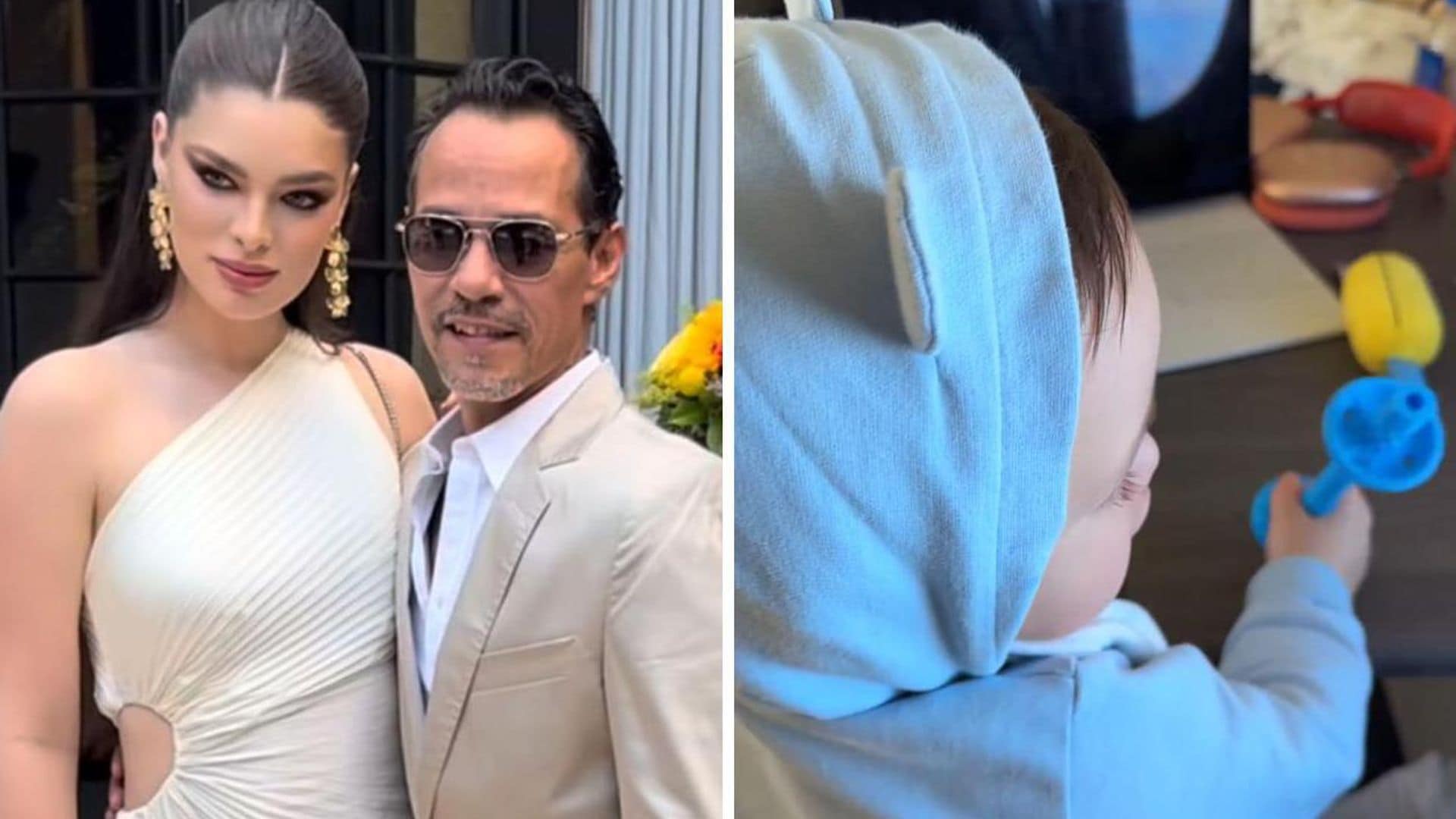 Con lujo y mucho estilo, así viaja Marquitos, el bebé de Marc Anthony y Nadia Ferreira