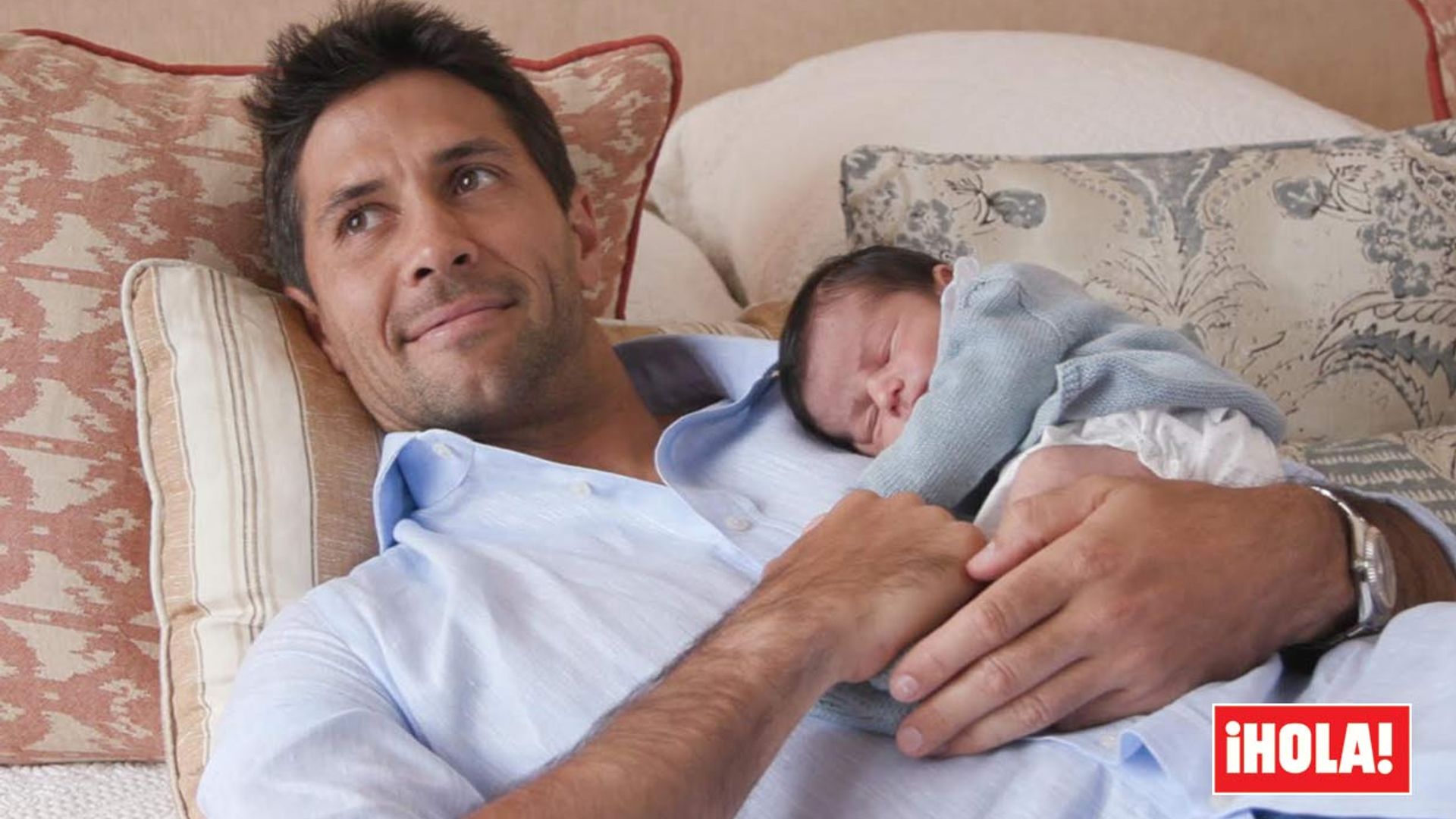 Fernando Verdasco, un papá campeón con su hijo Miguel en ¡HOLA!