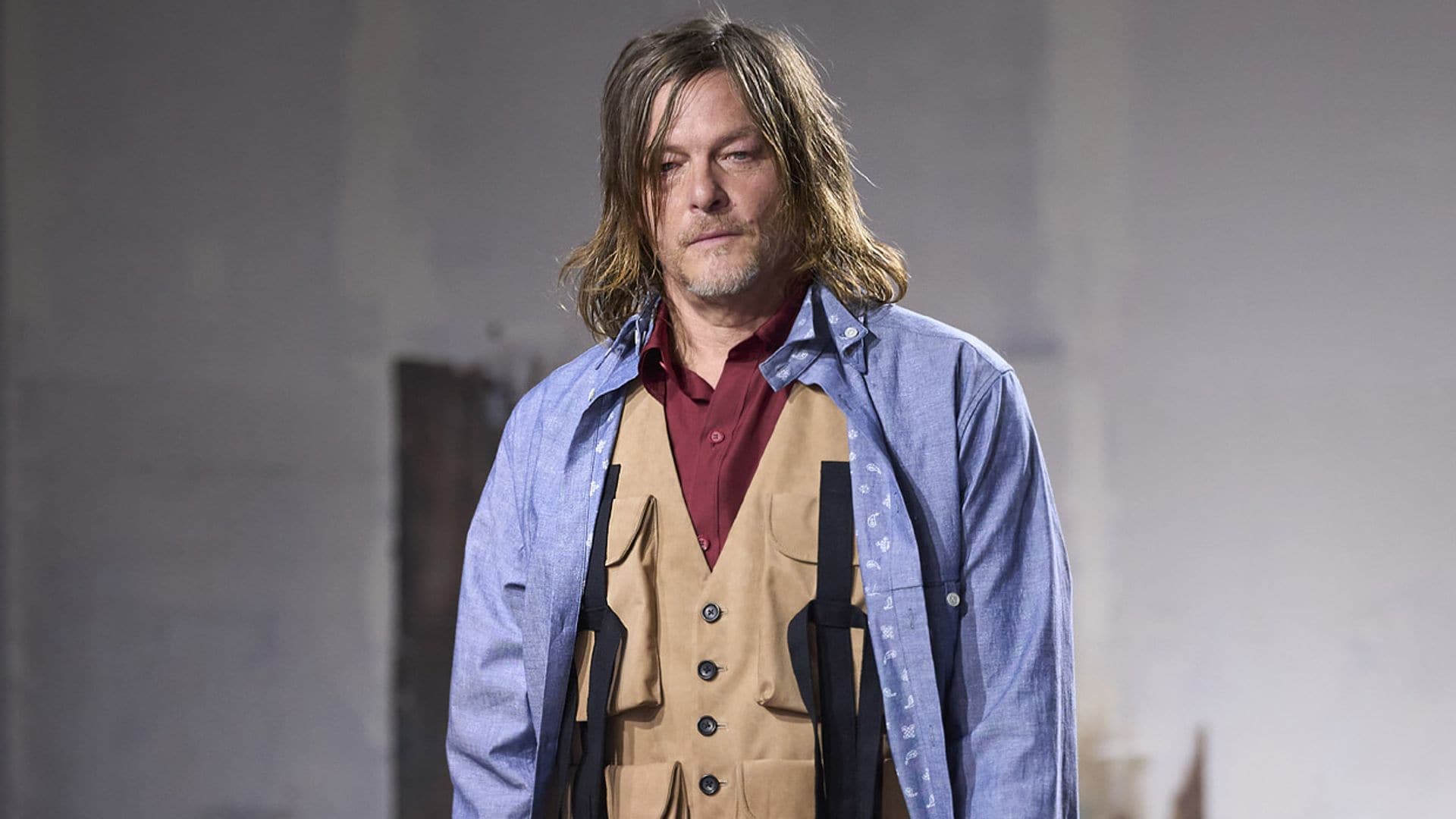 El día que el actor Norman Reedus se convirtió en un modelo más de la pasarela de París