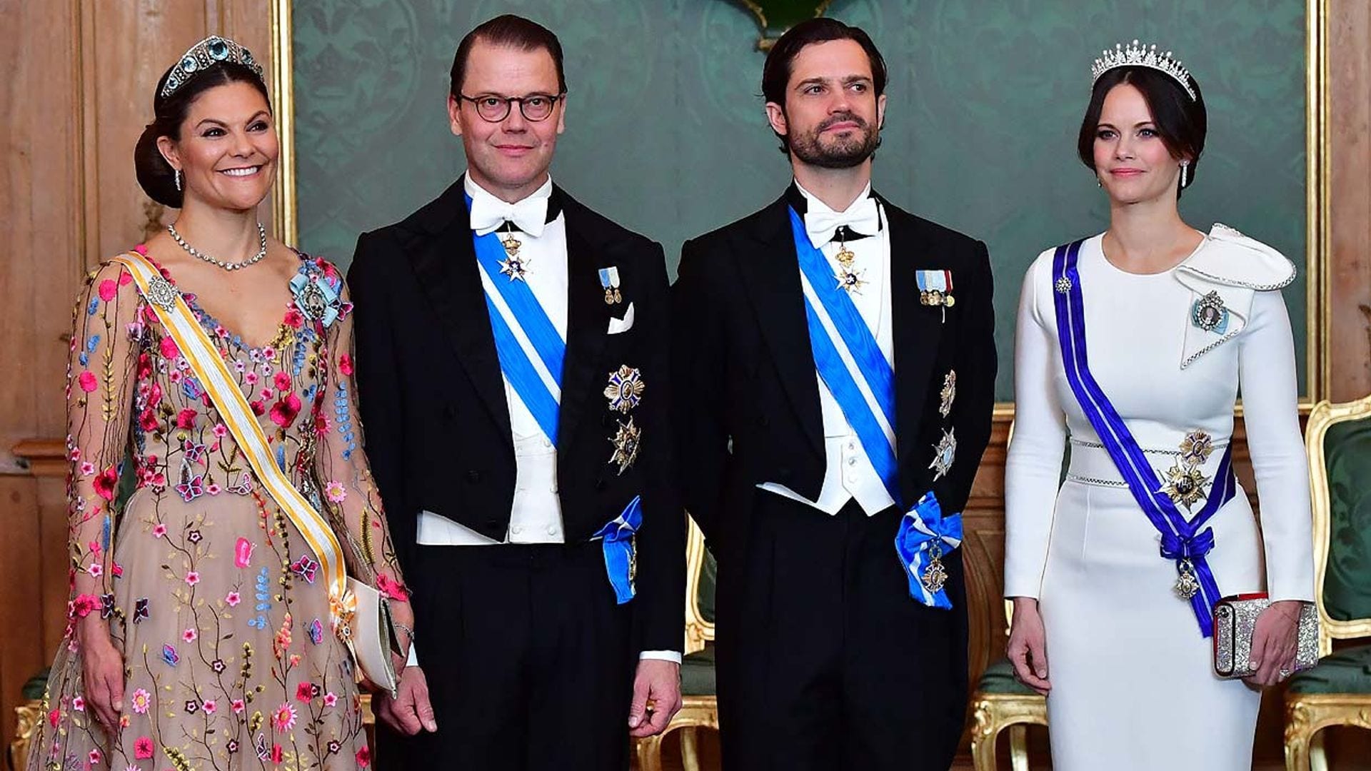 La Familia Real sueca luce las condecoraciones otorgadas por Felipe VI en su viaje de Estado