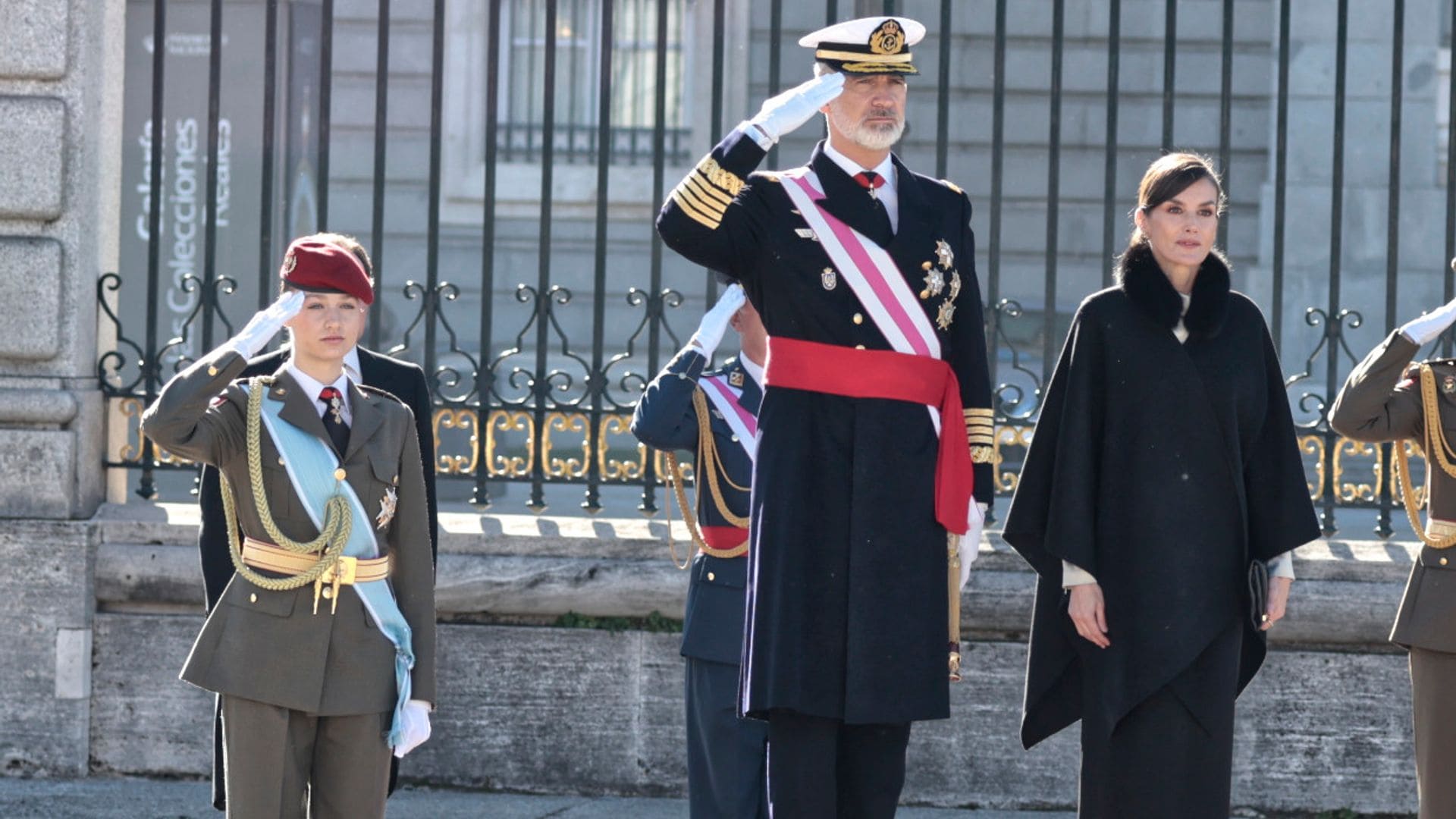 Los Reyes presiden la Pascua Militar acompañados por primera vez de la princesa Leonor
