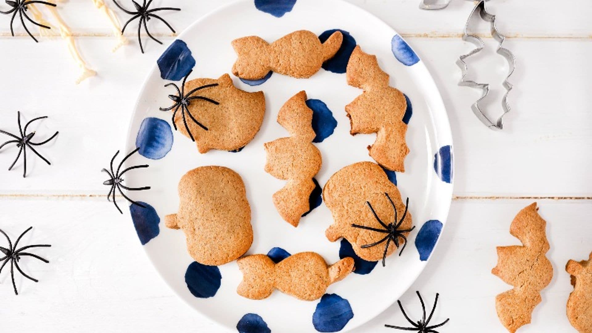 Galletas de avena y jengibre para 'Halloween'