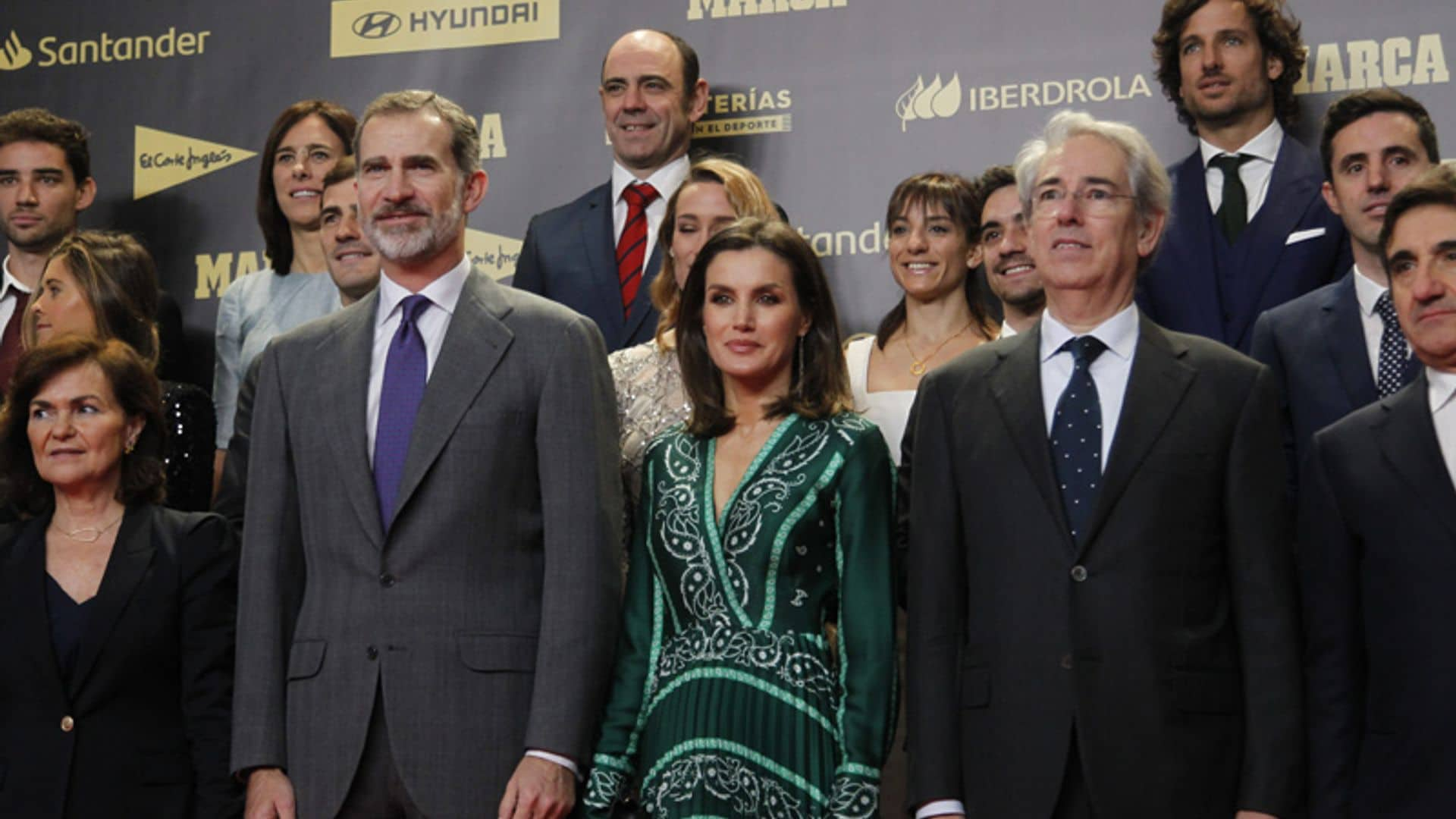 Los Reyes se van de celebración con la élite del deporte español y don Felipe se lleva un premio