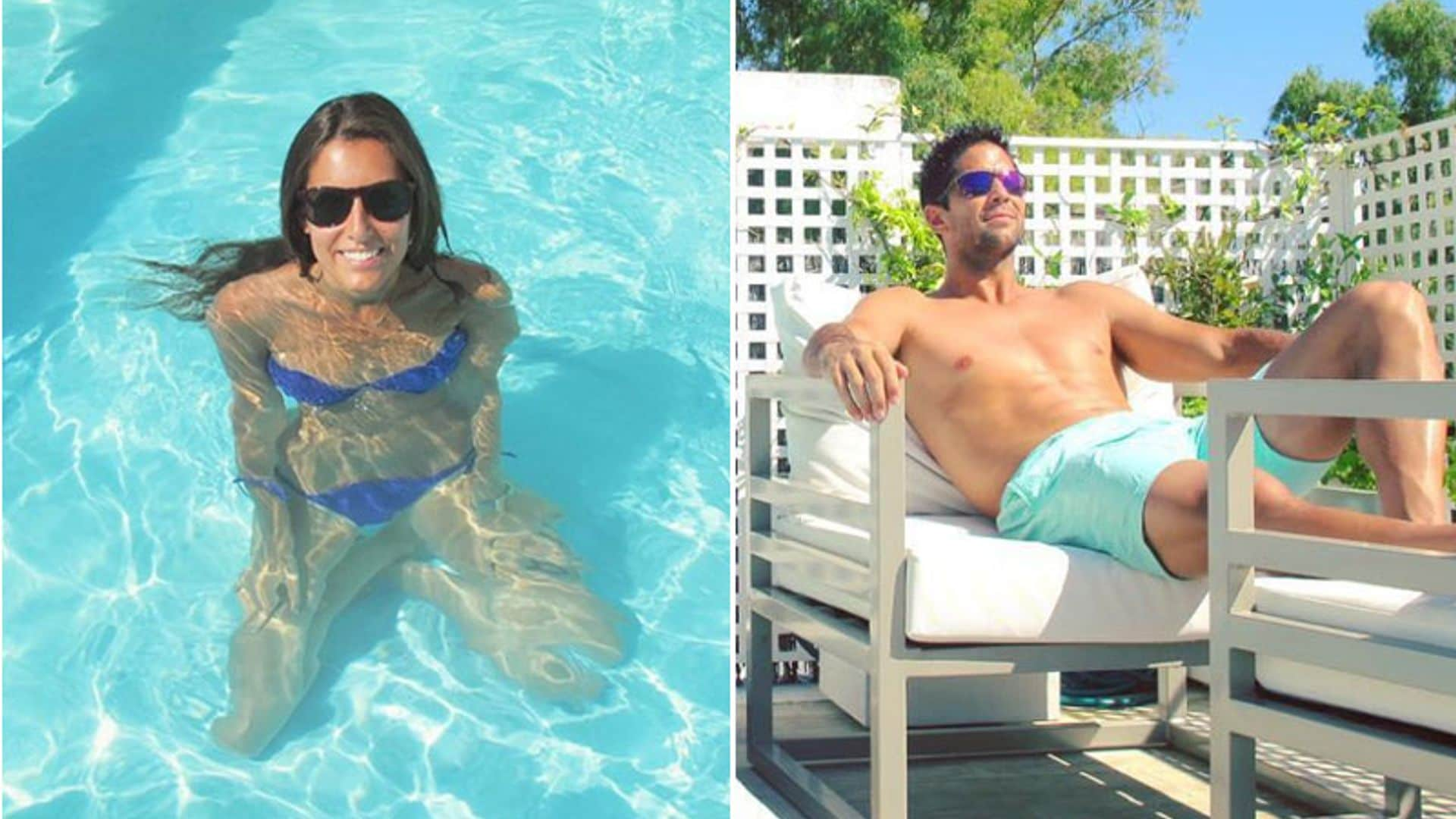 Ana Boyer y Fernando Verdasco hacen frente al calor presumiendo de cuerpazos en su piscina