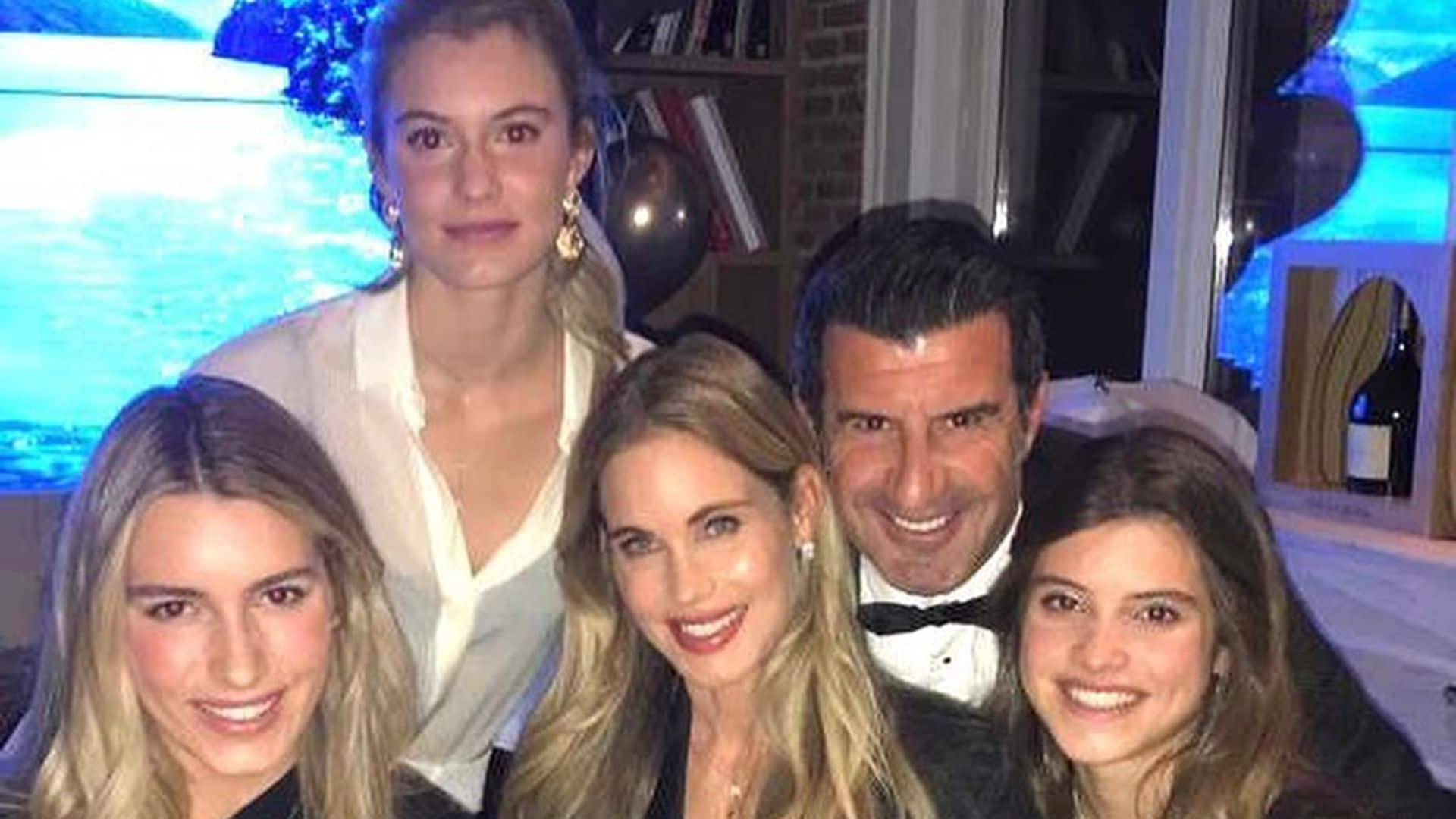 Luis Figo cumple 50 volcado en su familia tras haber superado una crisis con Helene Svedin