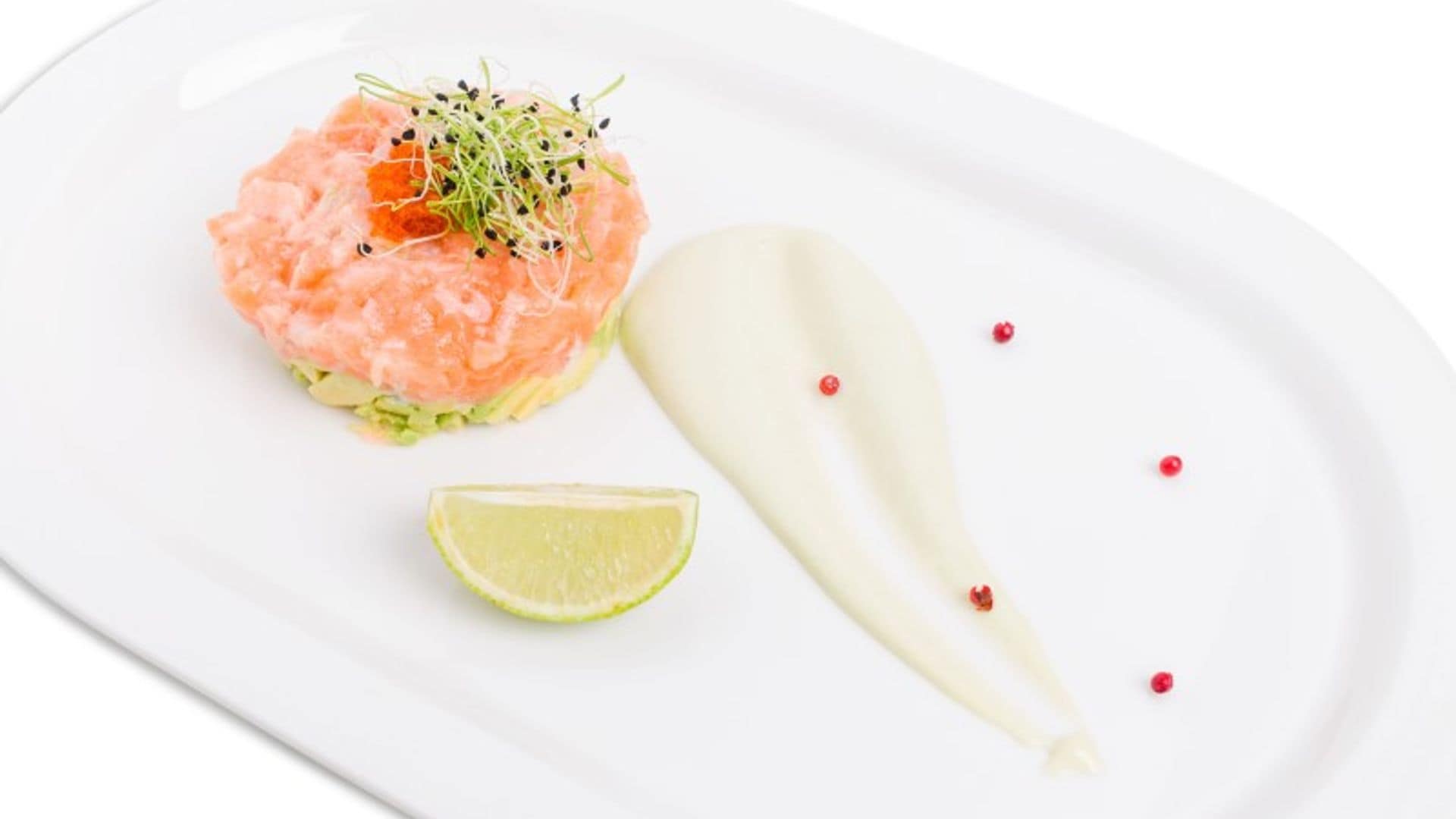 tartar de salmon fresco