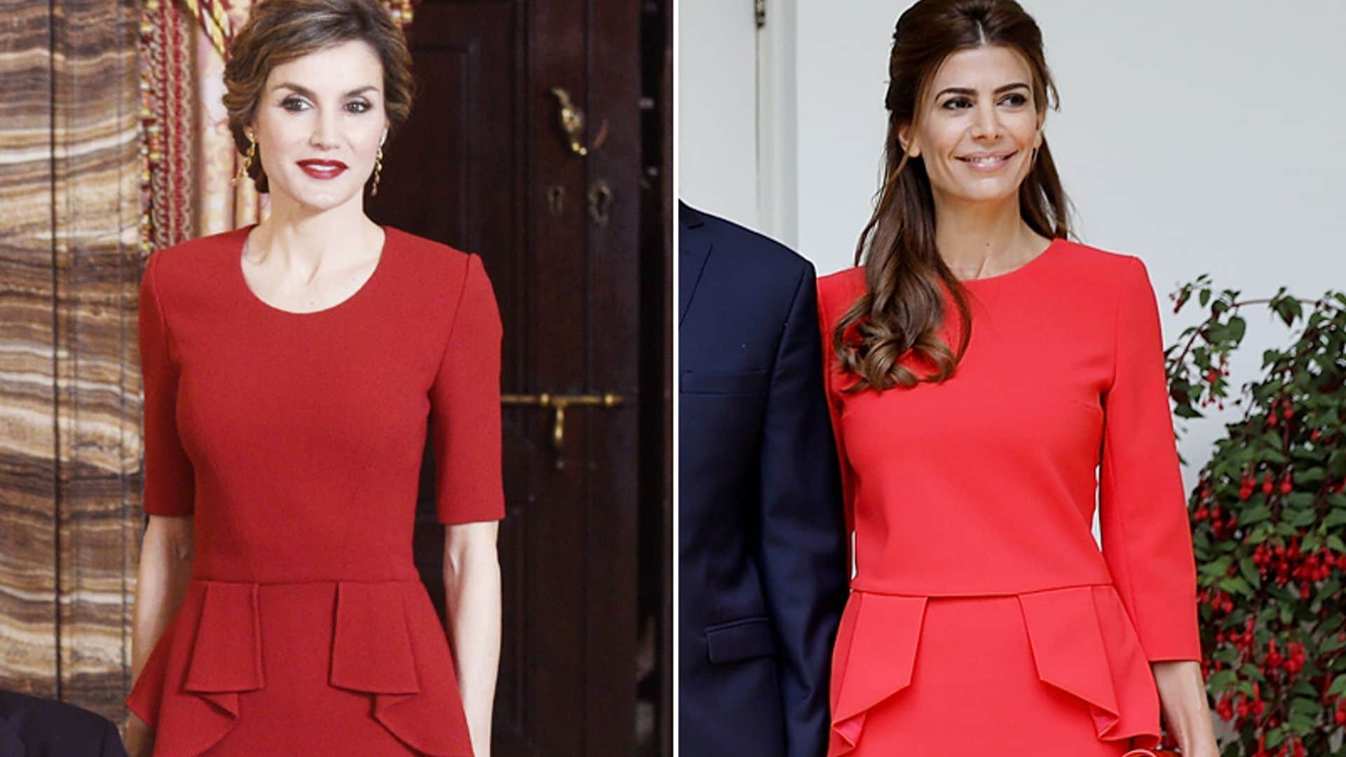 La reina Letizia y Juliana Awada, ¿con el mismo vestido?