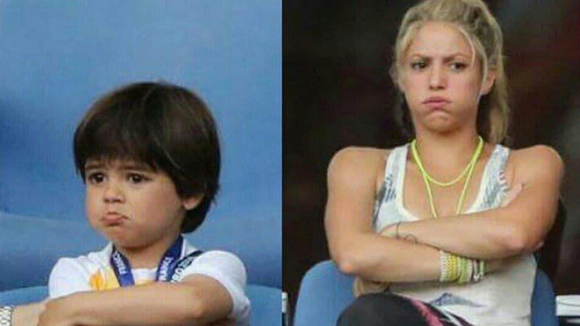 Shakira se pregunta a quién habrá salido Milan con una divertida foto de los dos