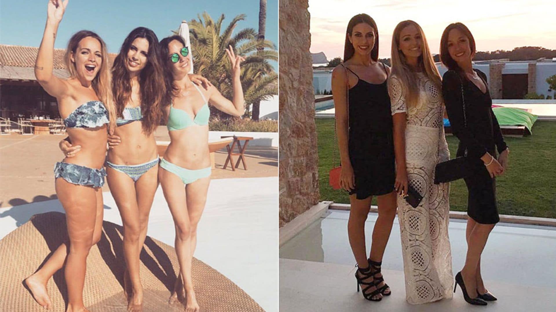 Ellos con La Roja y ellas en Ibiza... ¡Vacaciones para las WAGs del Barça!