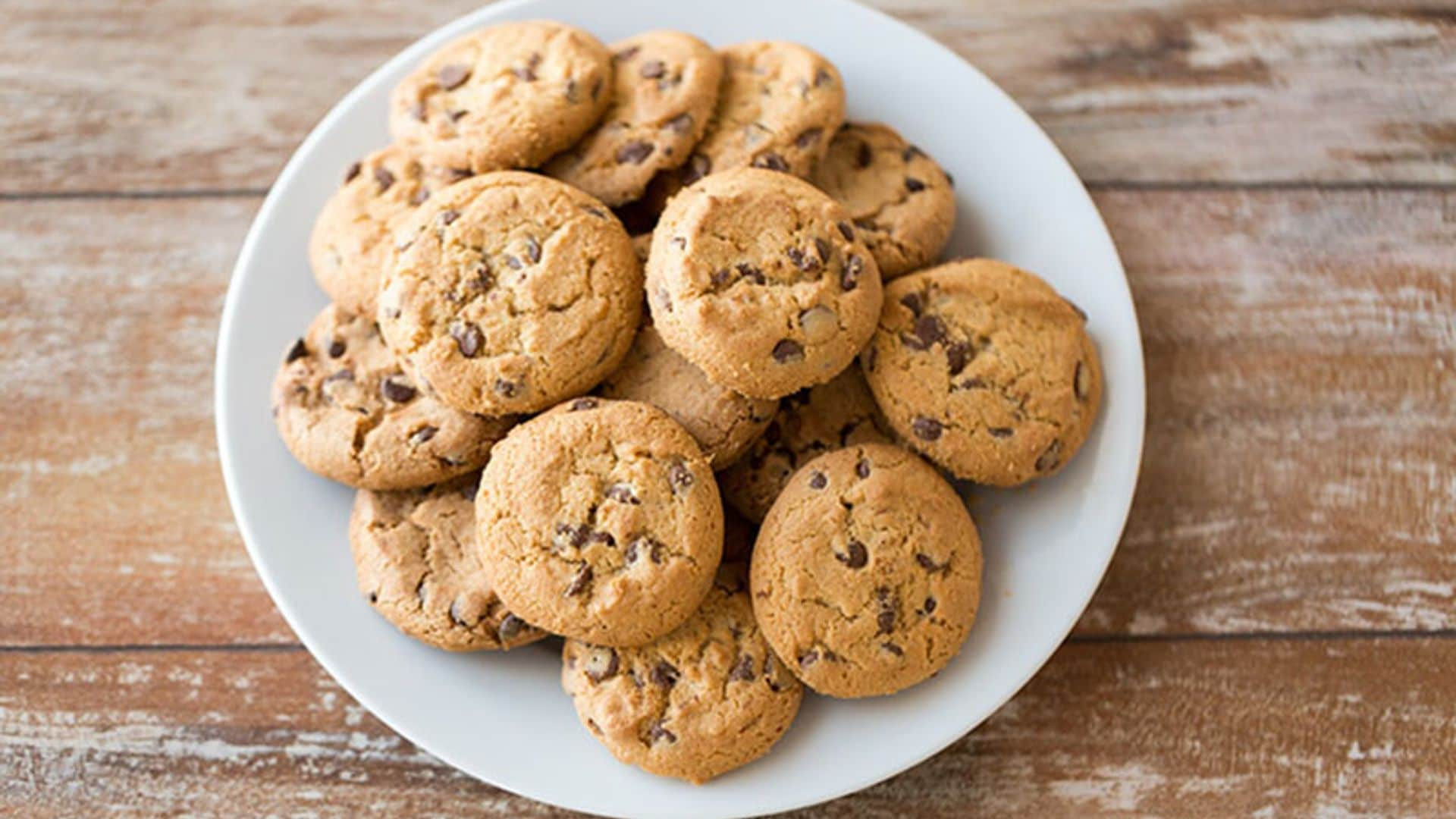 'Cookies' de avena y choco sin levadura