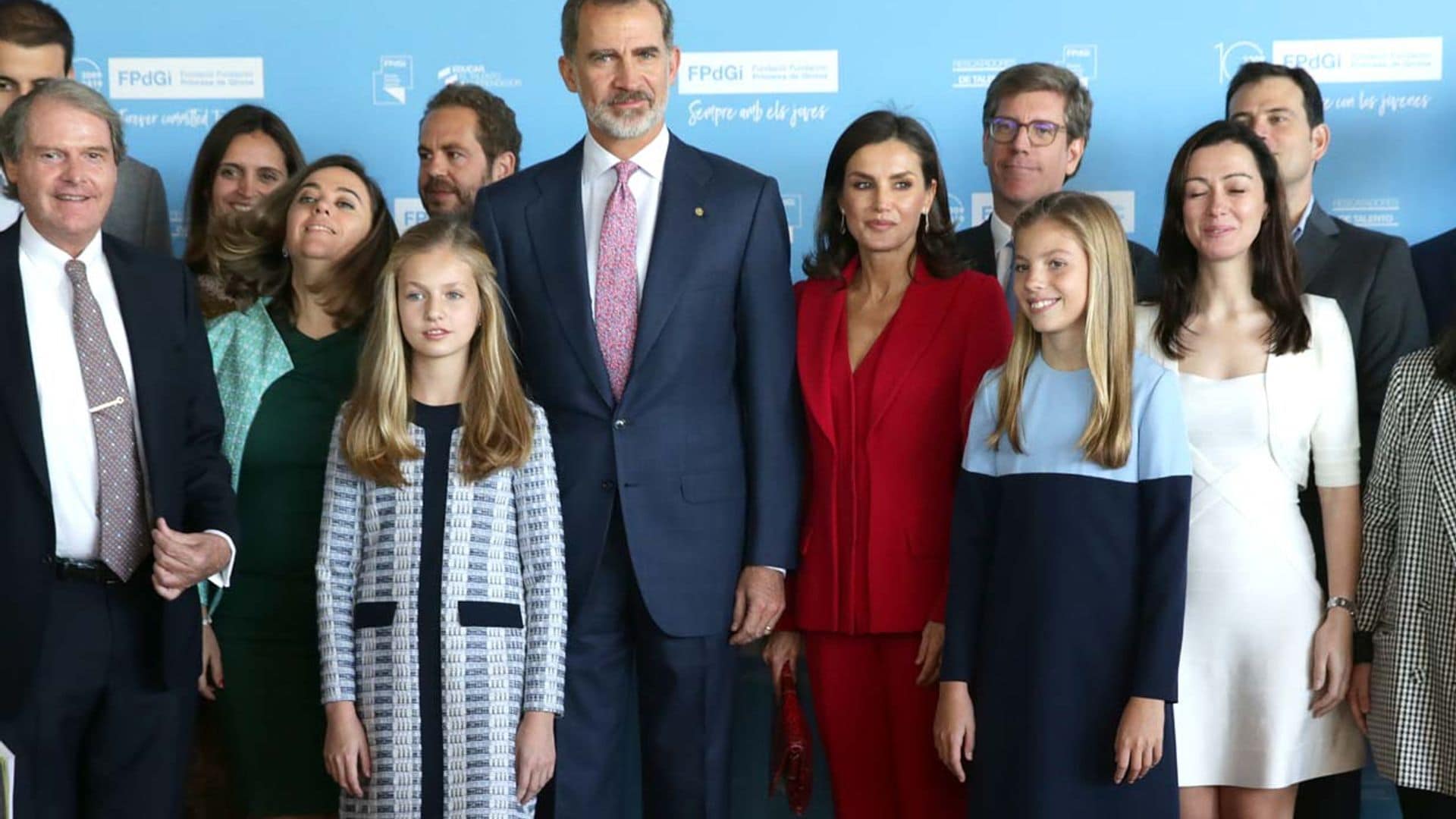 Primera imagen oficial de la princesa Leonor en su debut en Cataluña