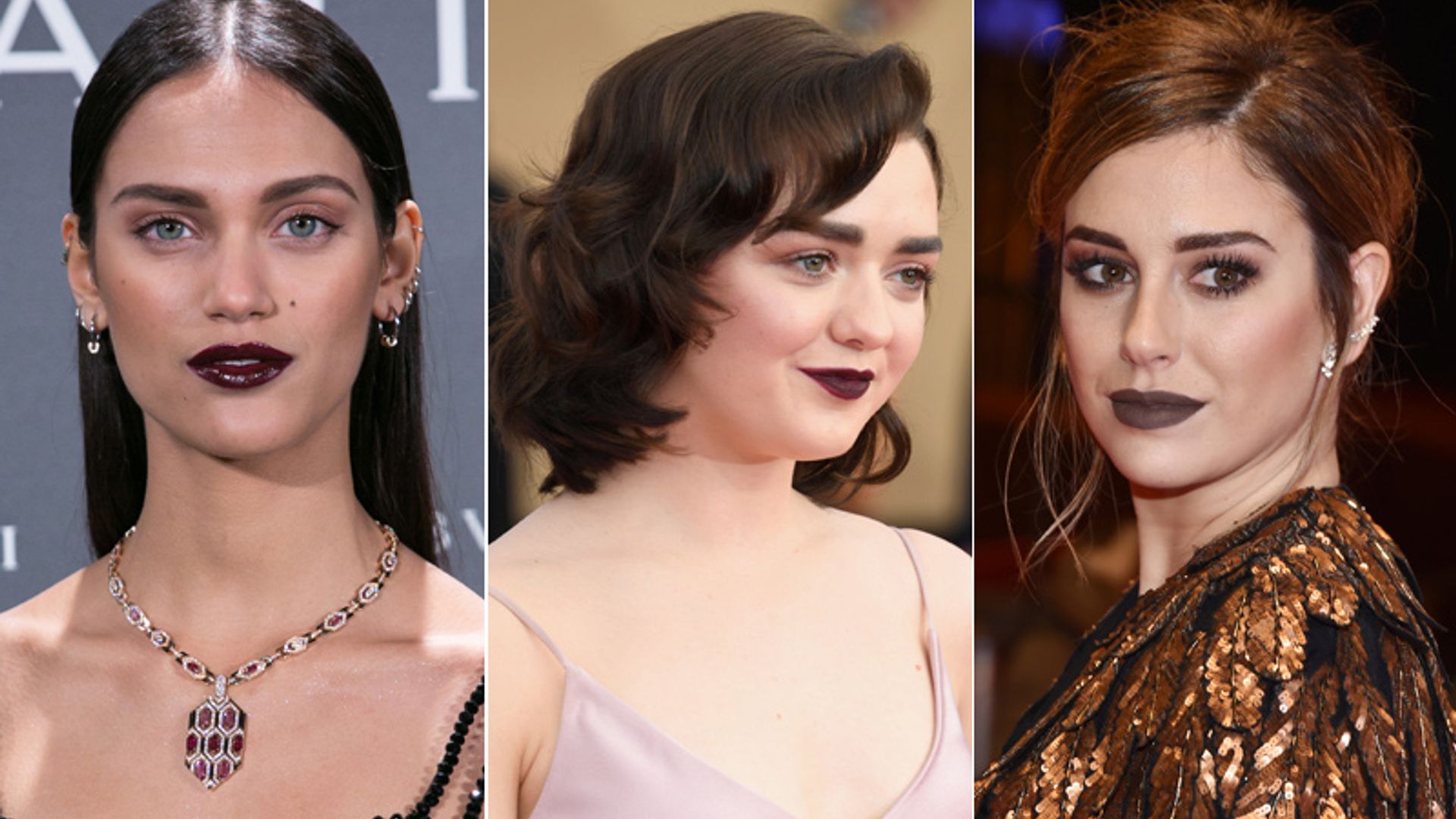 ¡Apuesta por lo gótico! Maisie Williams y otras 'celebs'  te dan las claves para lucir labios dark