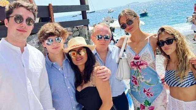 salma hayek francois henri pinaul y todos los hijos del empresario