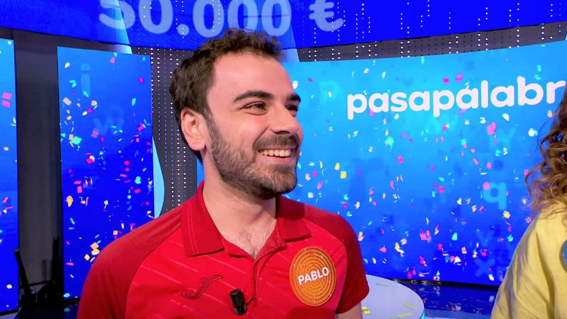 La emoción de Pablo Díaz tras ganar el 'Duelo de Campeones de 'Pasapalabra'