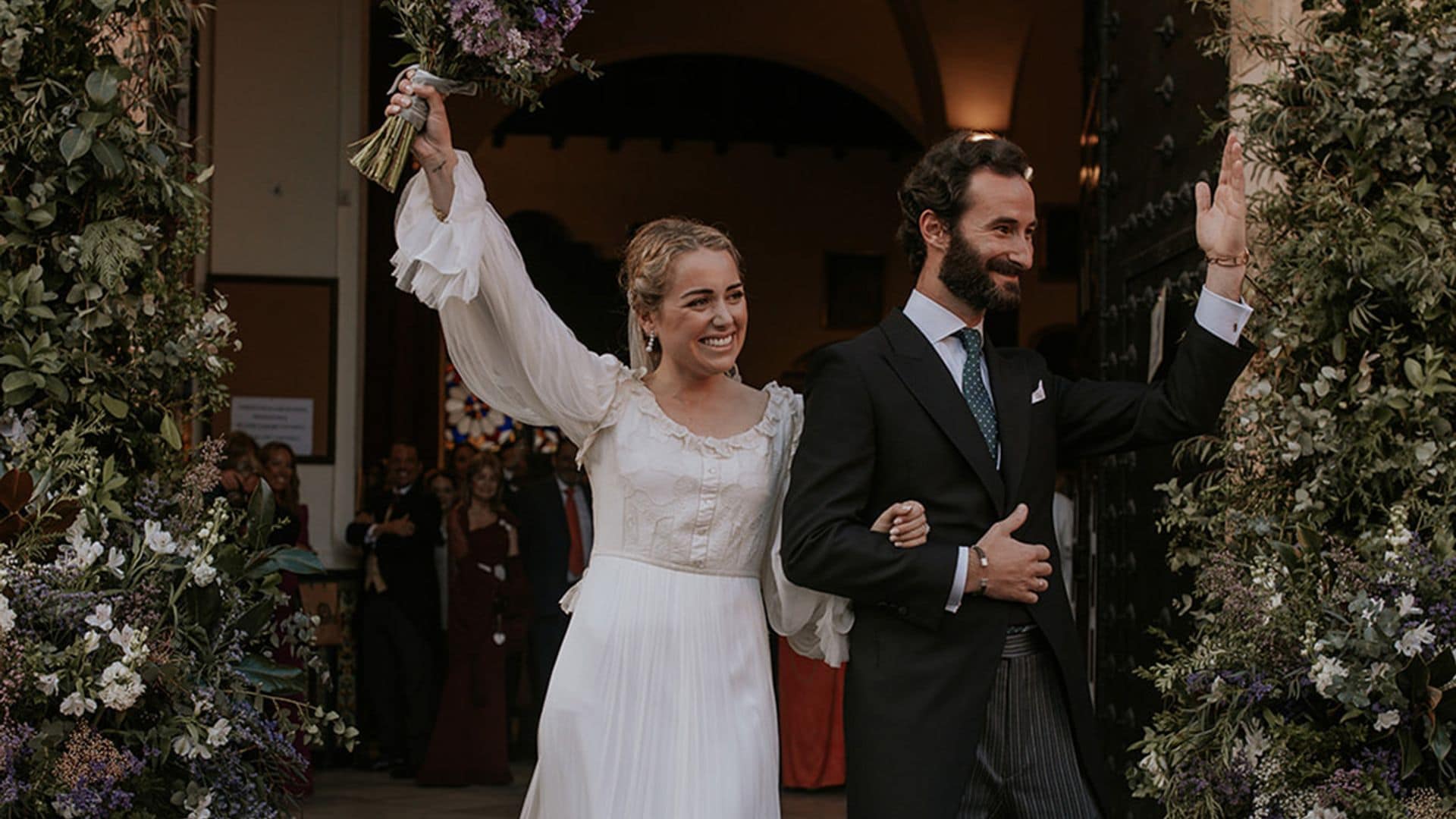 Paloma, la novia del look a lo 'Sentido y Sensibilidad' que se casó en Sevilla