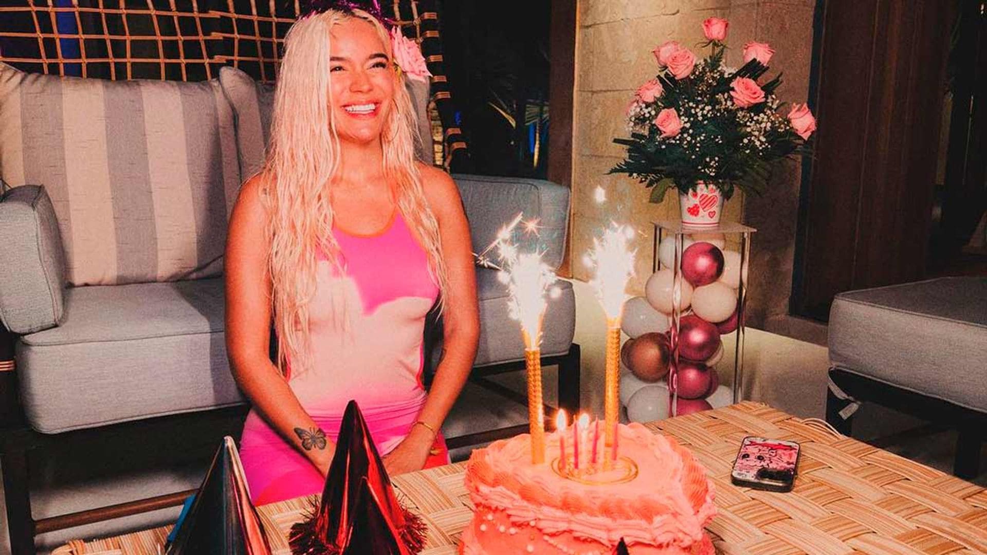 Karol G celebra su 33 cumpleaños en las Bahamas