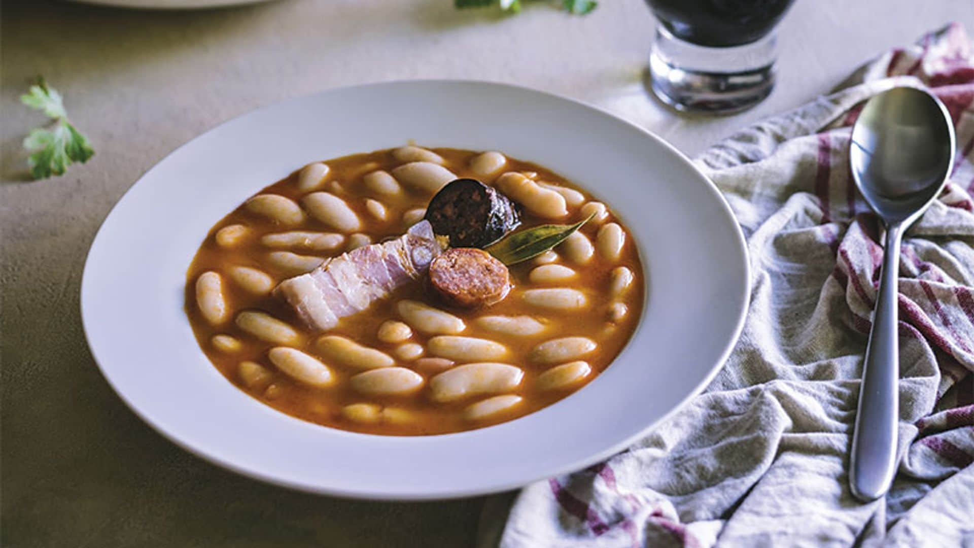 Fabada asturiana en olla exprés