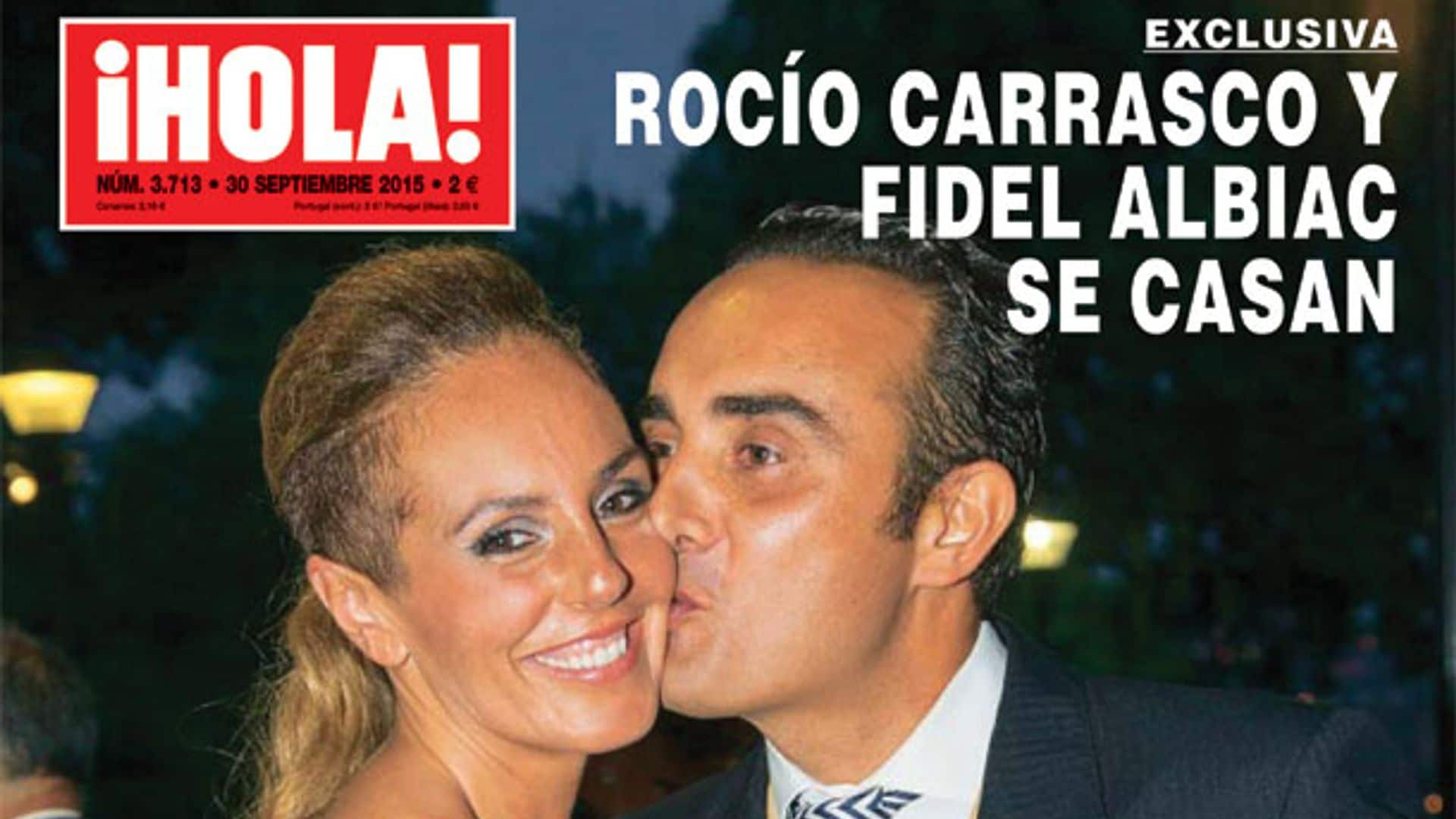 Exclusiva en ¡HOLA!, Rocío Carrasco y Fidel Albiac se casan