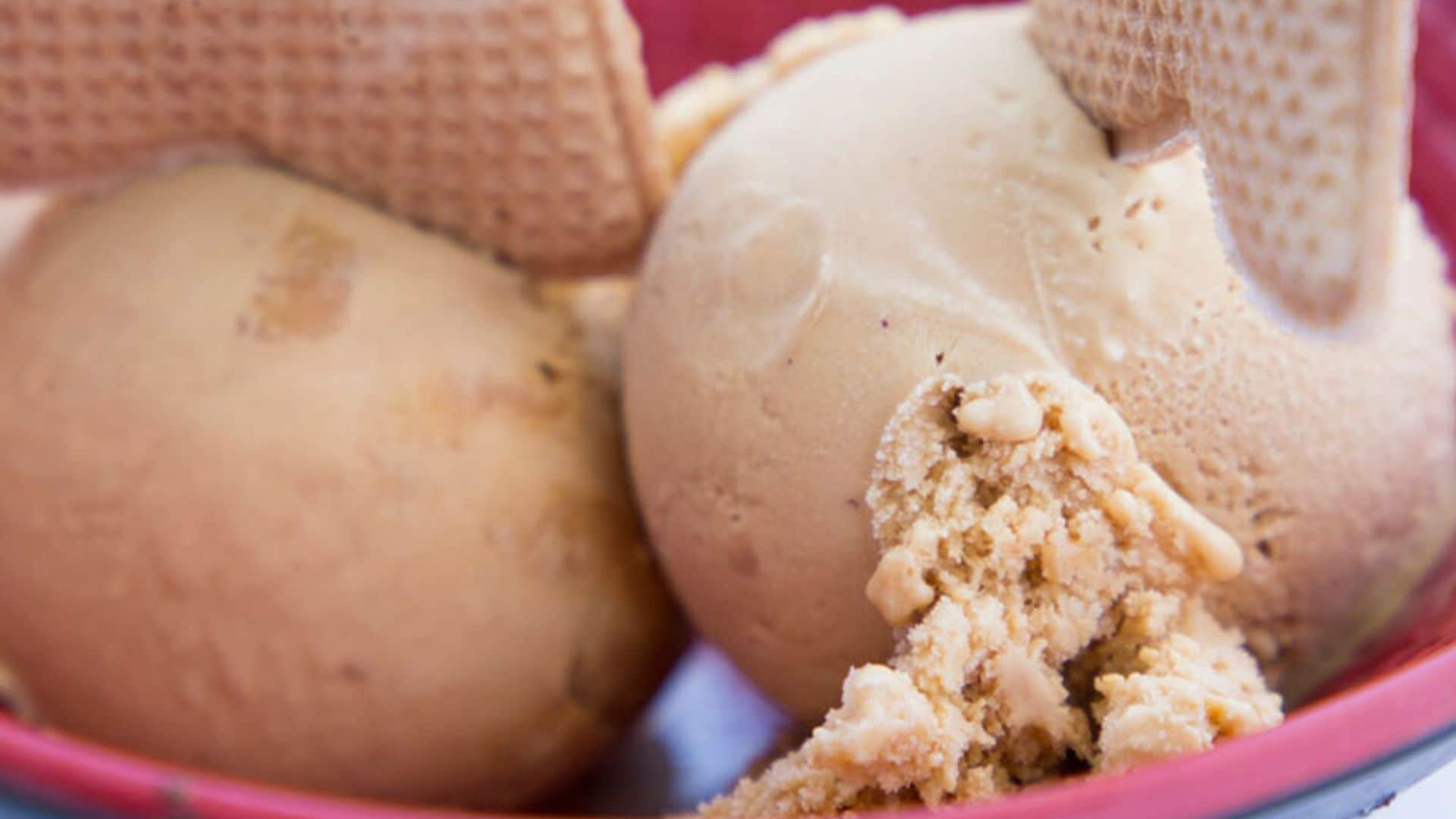 Helado de turrón de Jijona