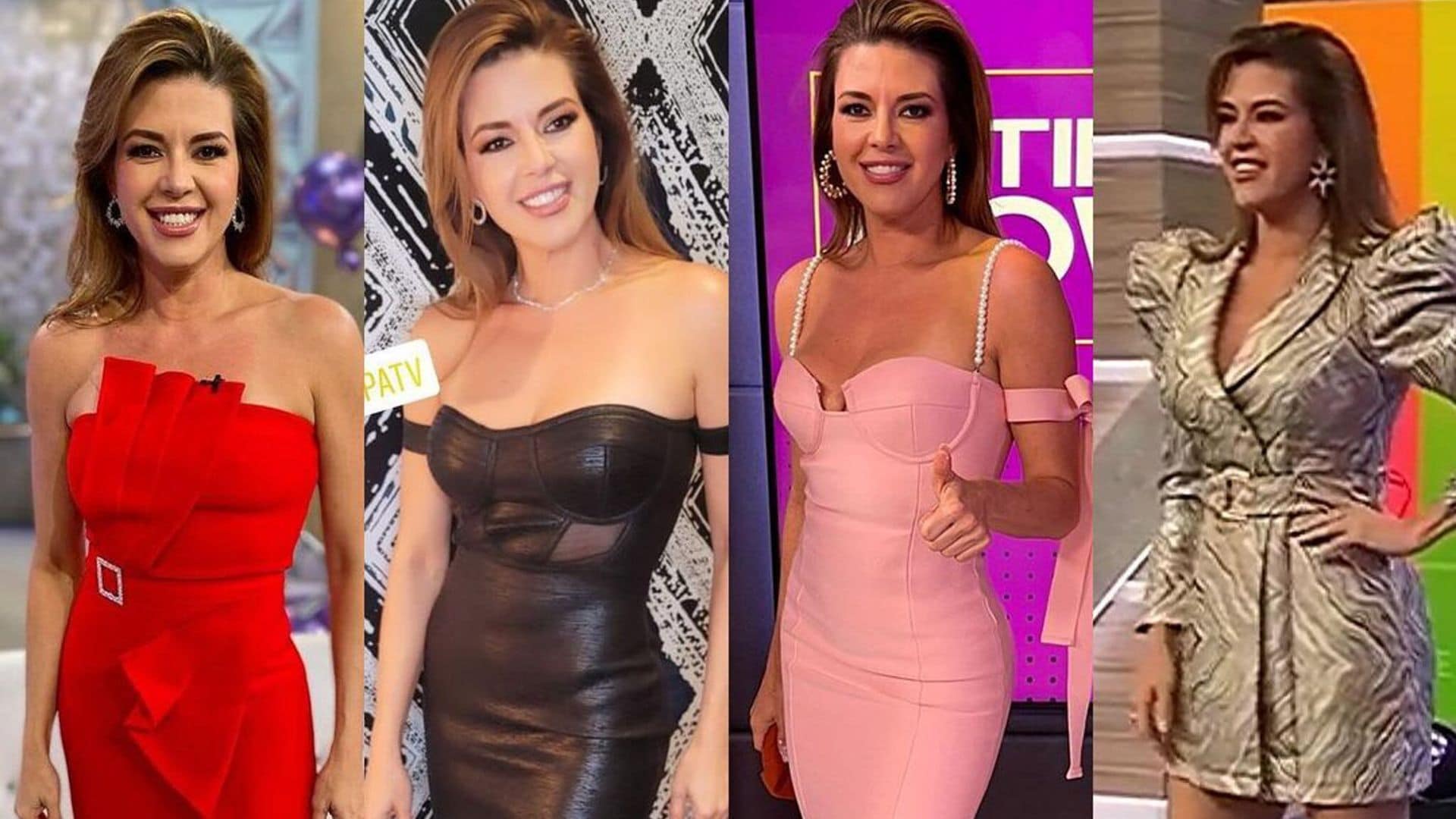 Alicia Machado presume su figura con cuatro diferentes looks en un día