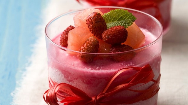 mousse sandia fresas